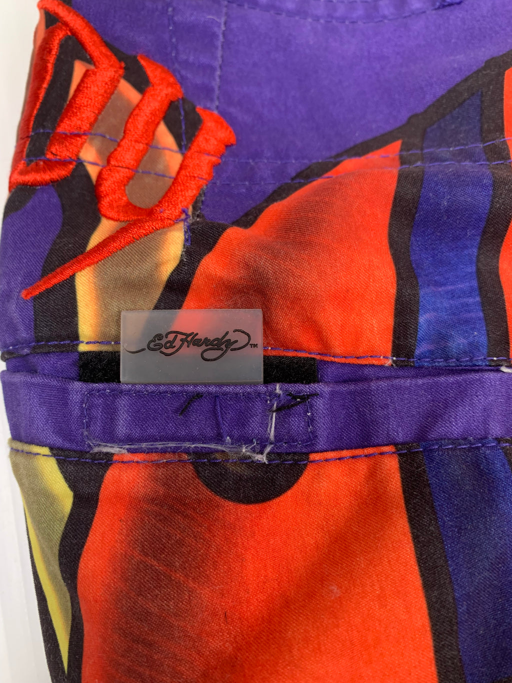 Y2K Ed Hardy AOP Swim Trunks 32