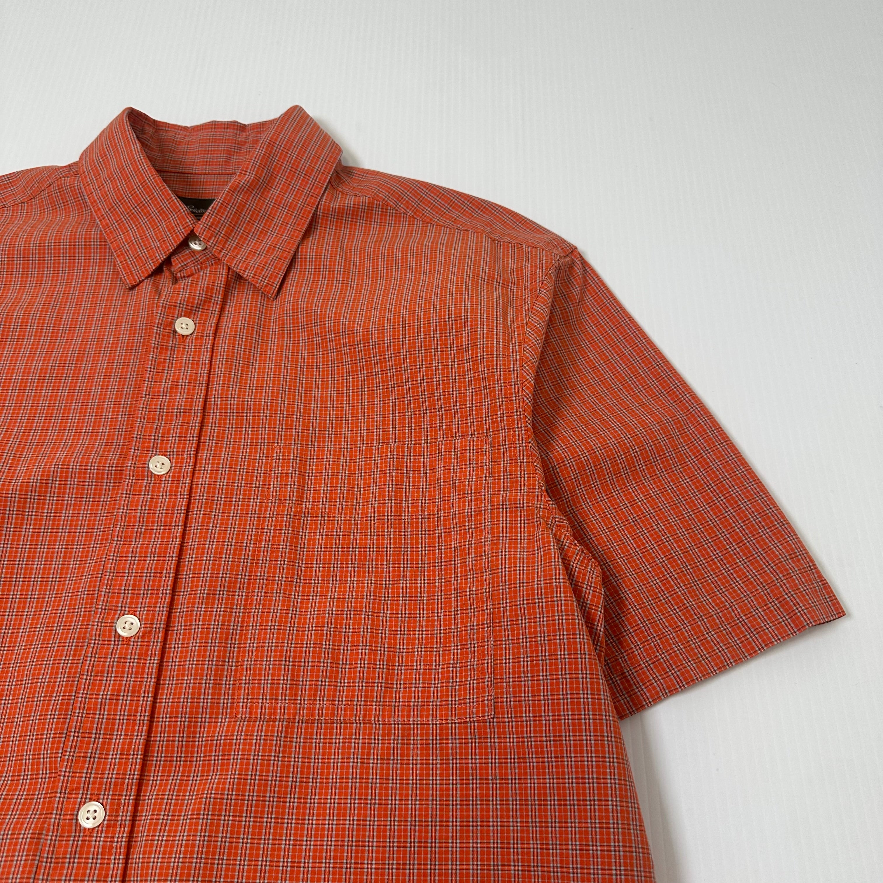 Eddie Bauer Plaid Short Sleeve Button Up M