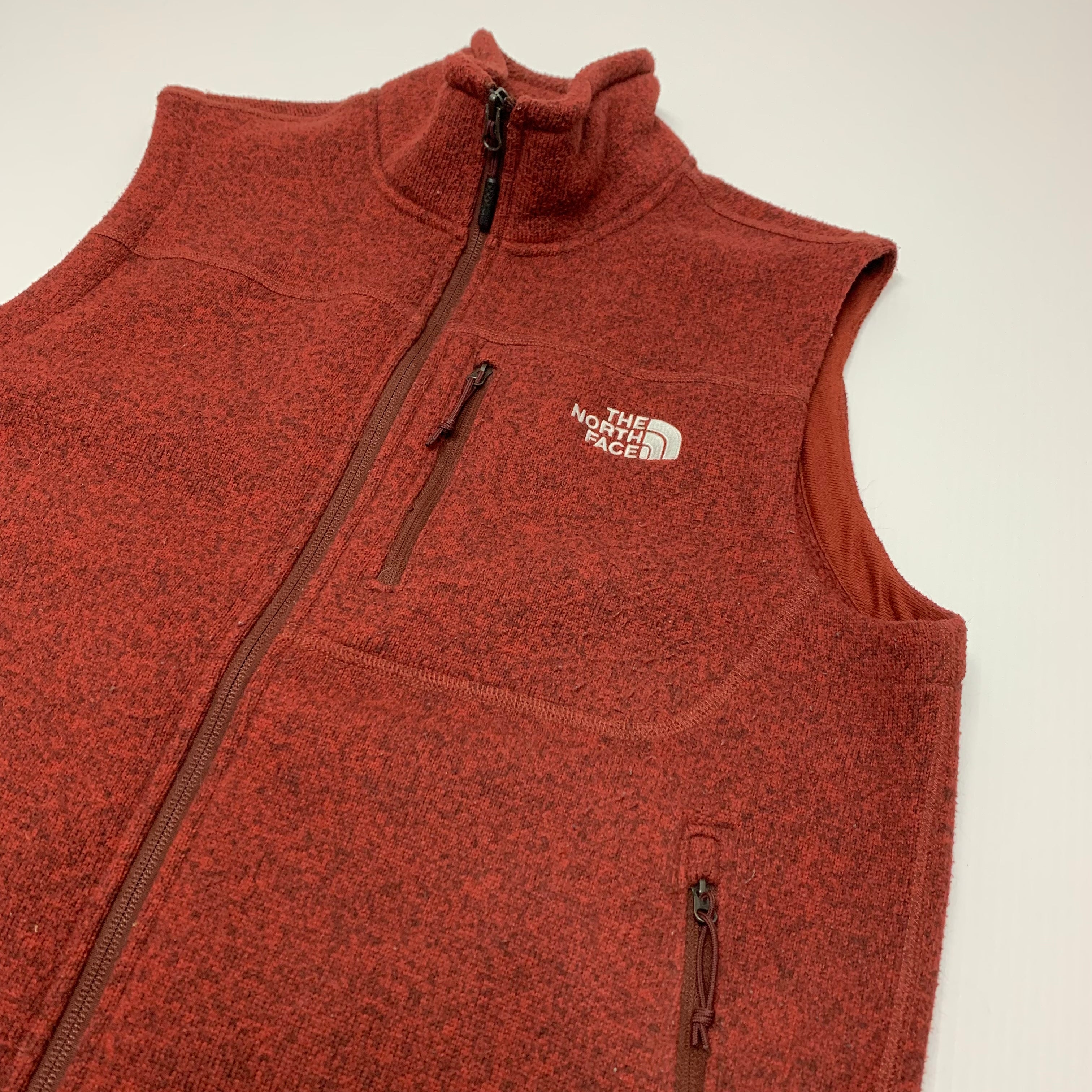 Burgundy TNF Fleece Vest M