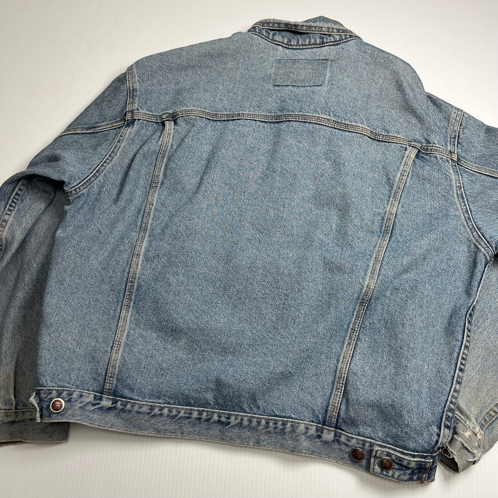 Vintage GWG Faded Light Wash Denim Jacket L