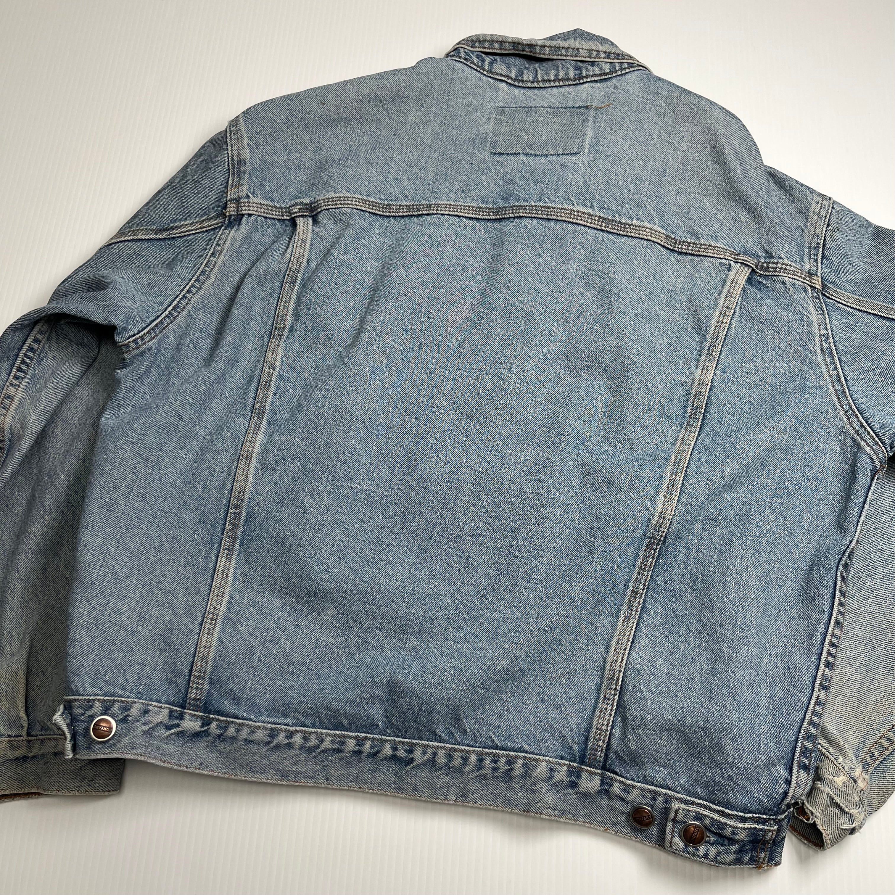 Vintage GWG Faded Light Wash Denim Jacket L
