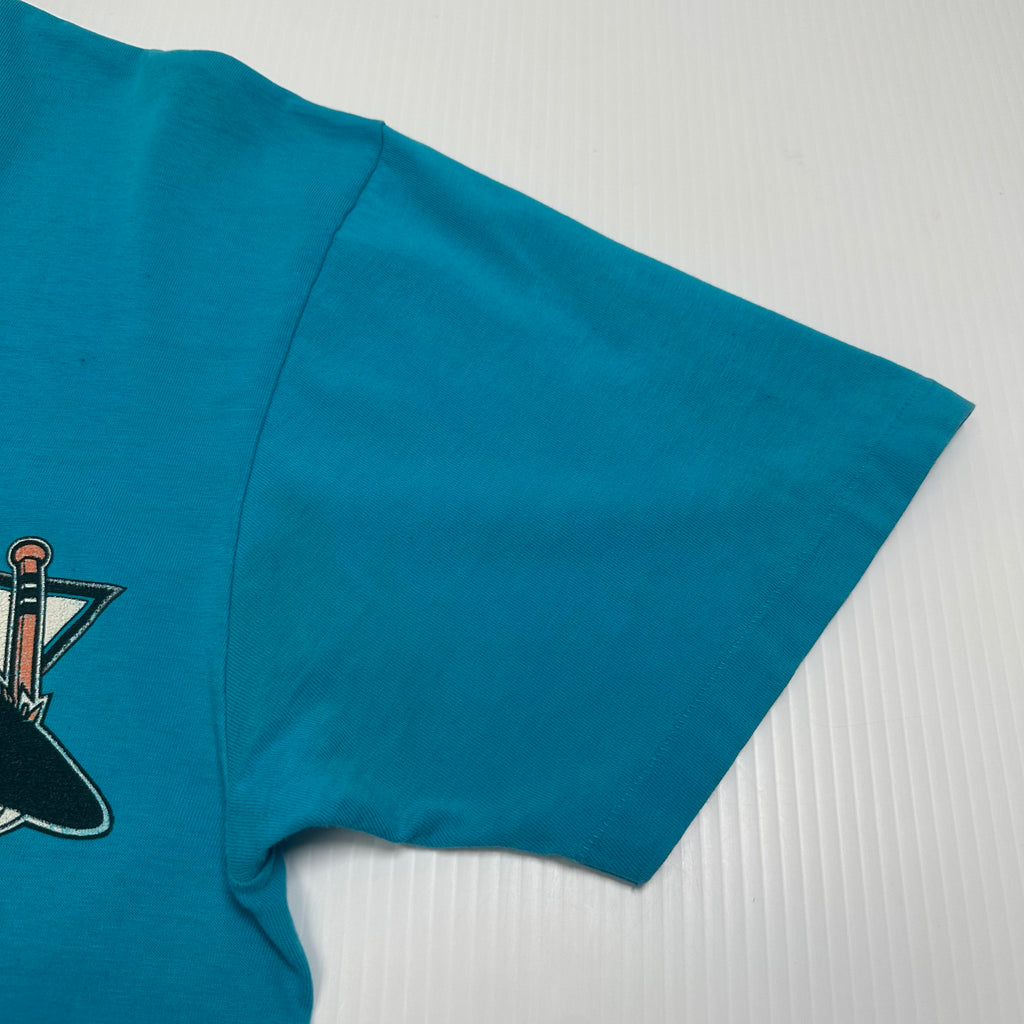1992 San Jose Sharks NHL Distressed Tee L