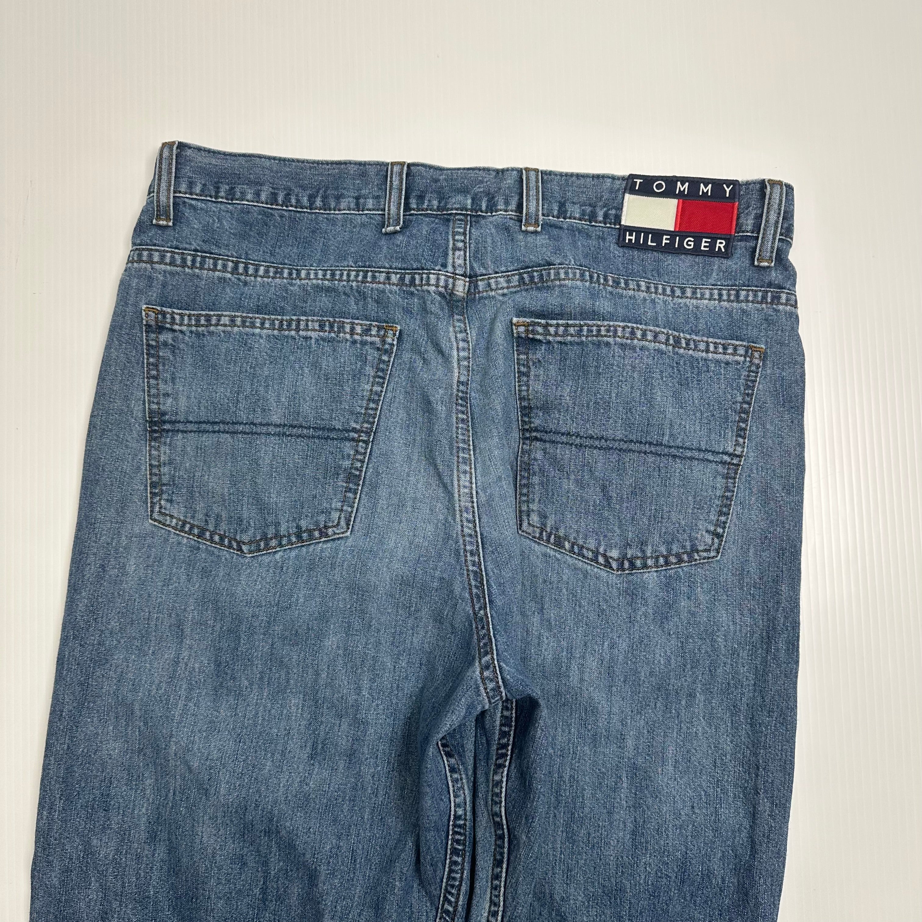 Vintage Tommy Hilfiger Medium Wash Wide Leg Denim 36