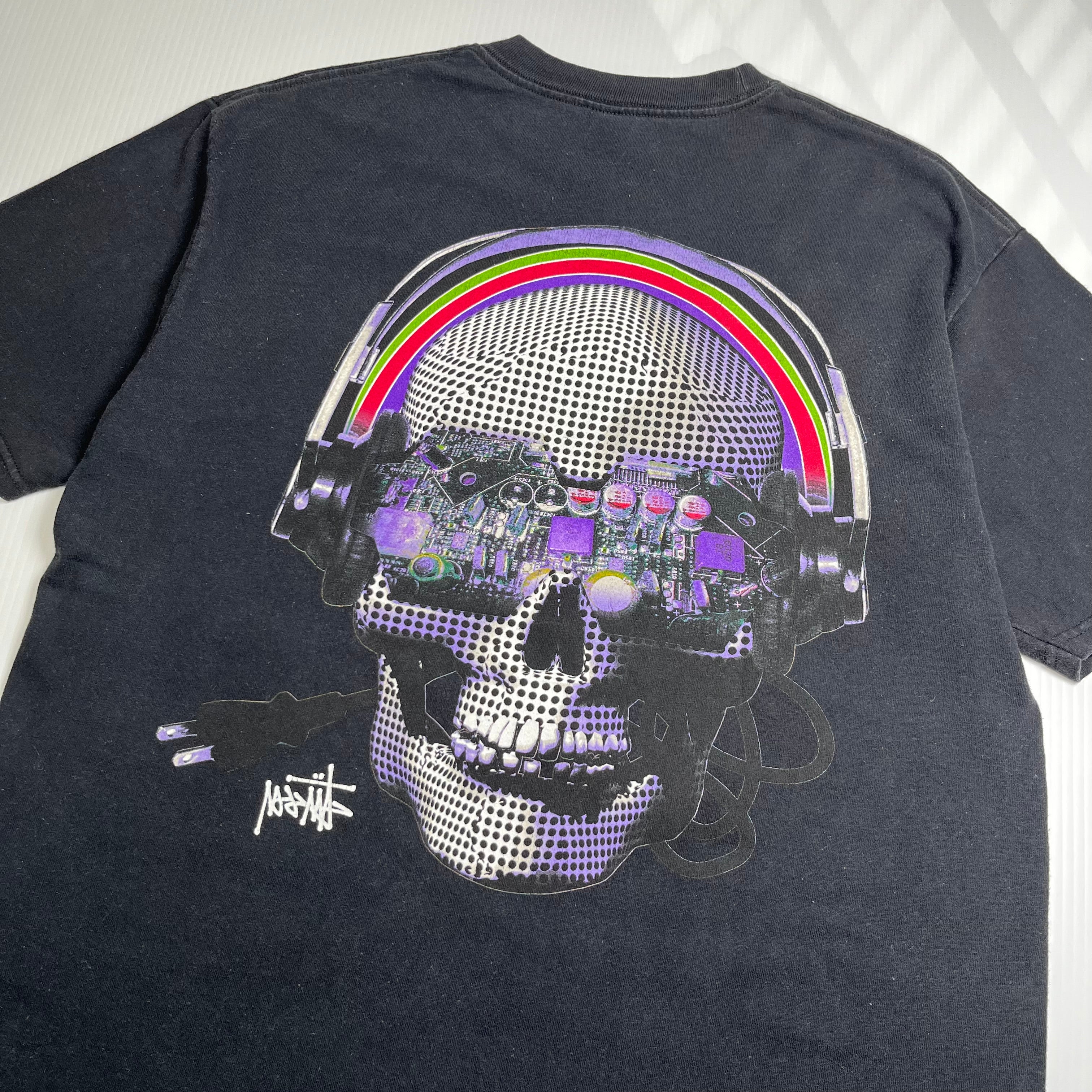 Stussy Digital Skull Graphic Tee L
