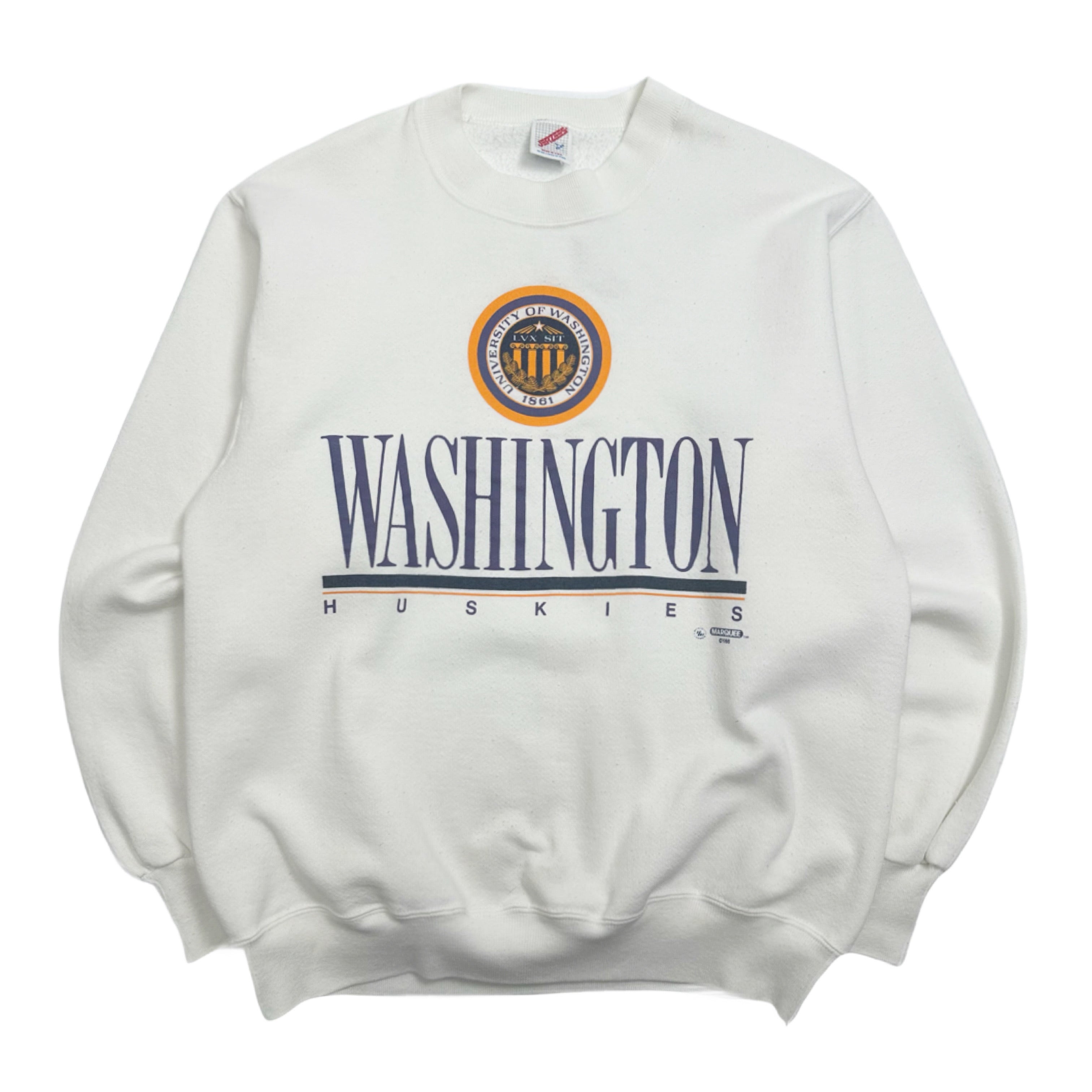 1988 University of Washington Huskies UW Crewneck L