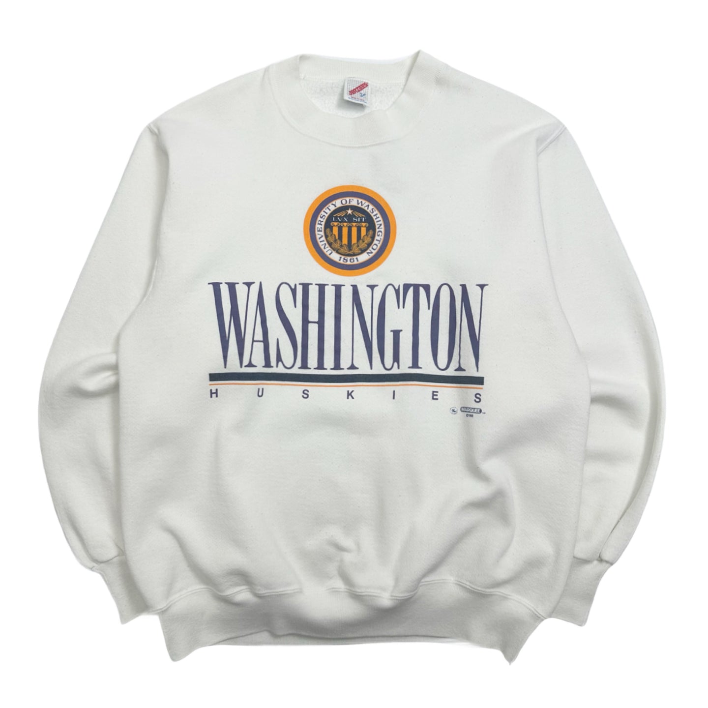 1988 University of Washington Huskies UW Crewneck L