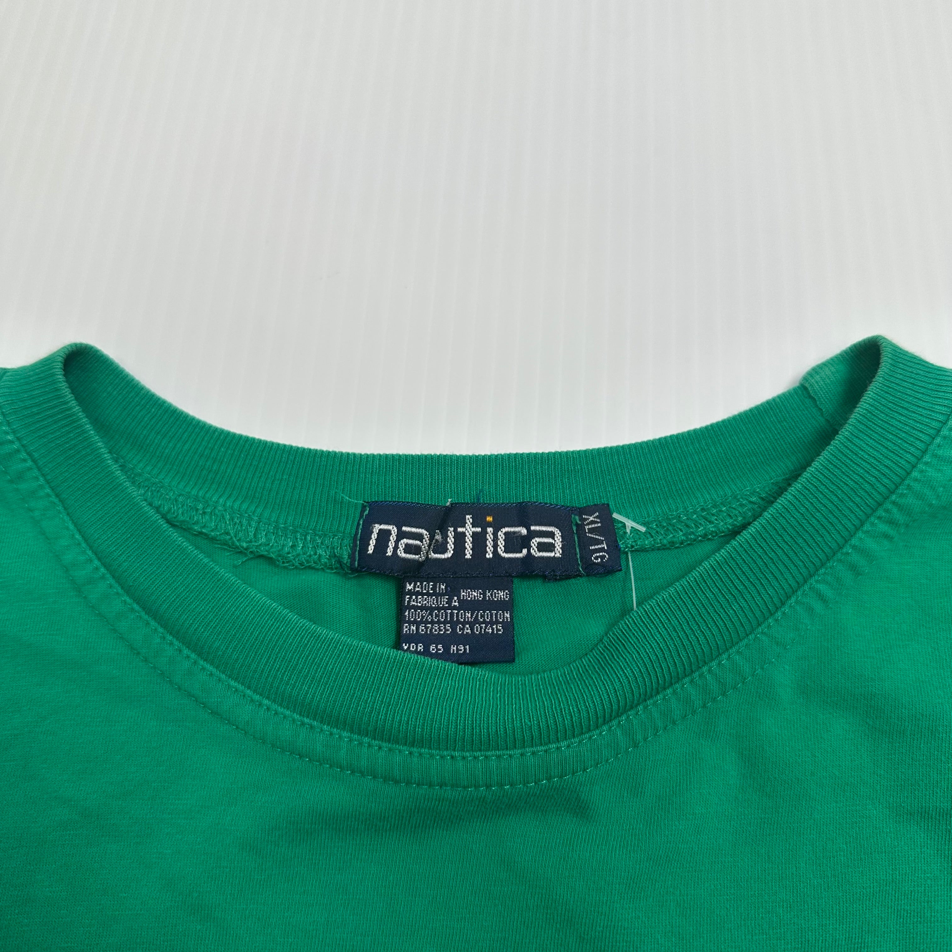 Vintage Nautica Wildlife Discovery Rainforest Tee Cropped XL