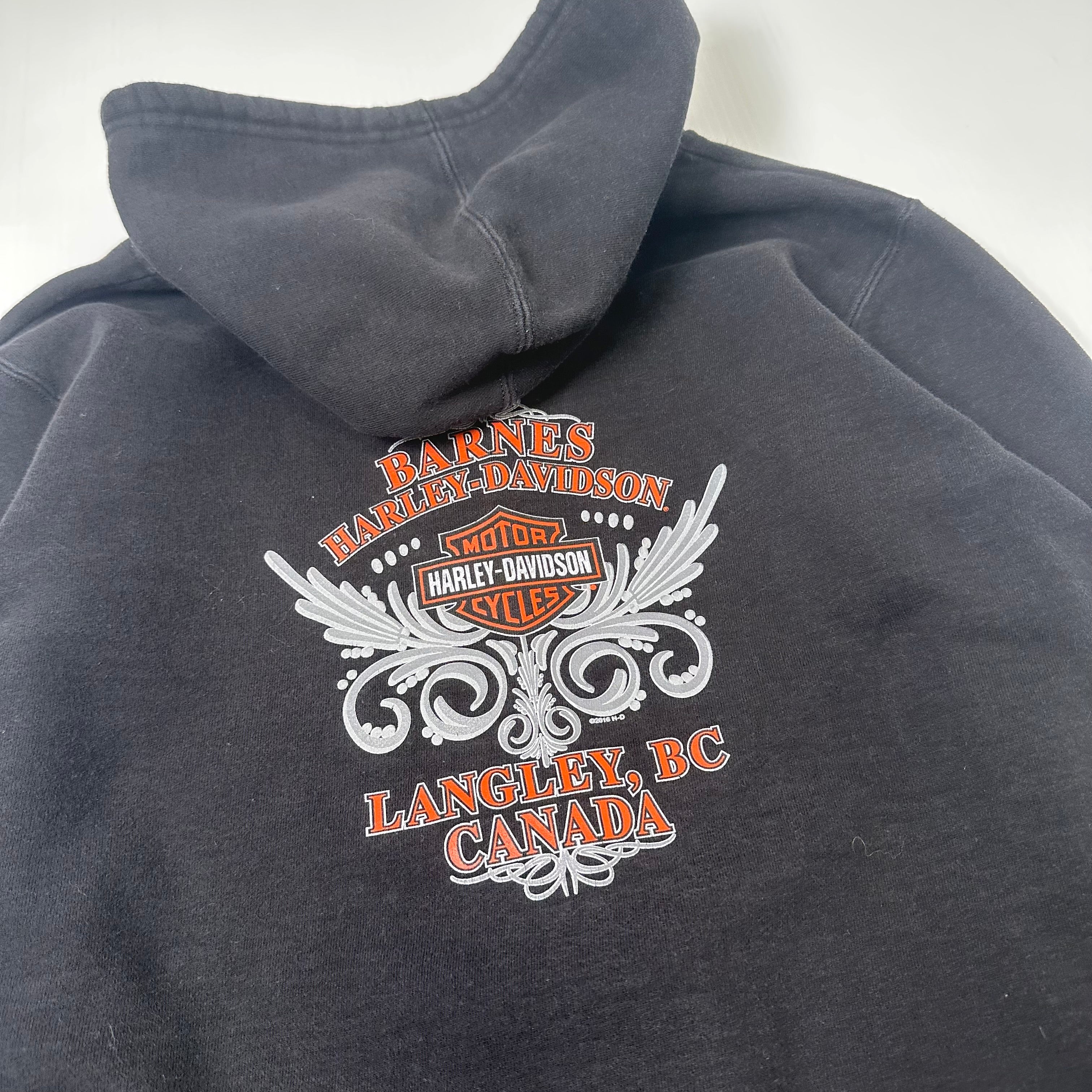 Harley Davidson Langley Zip Hoodie Women's XL