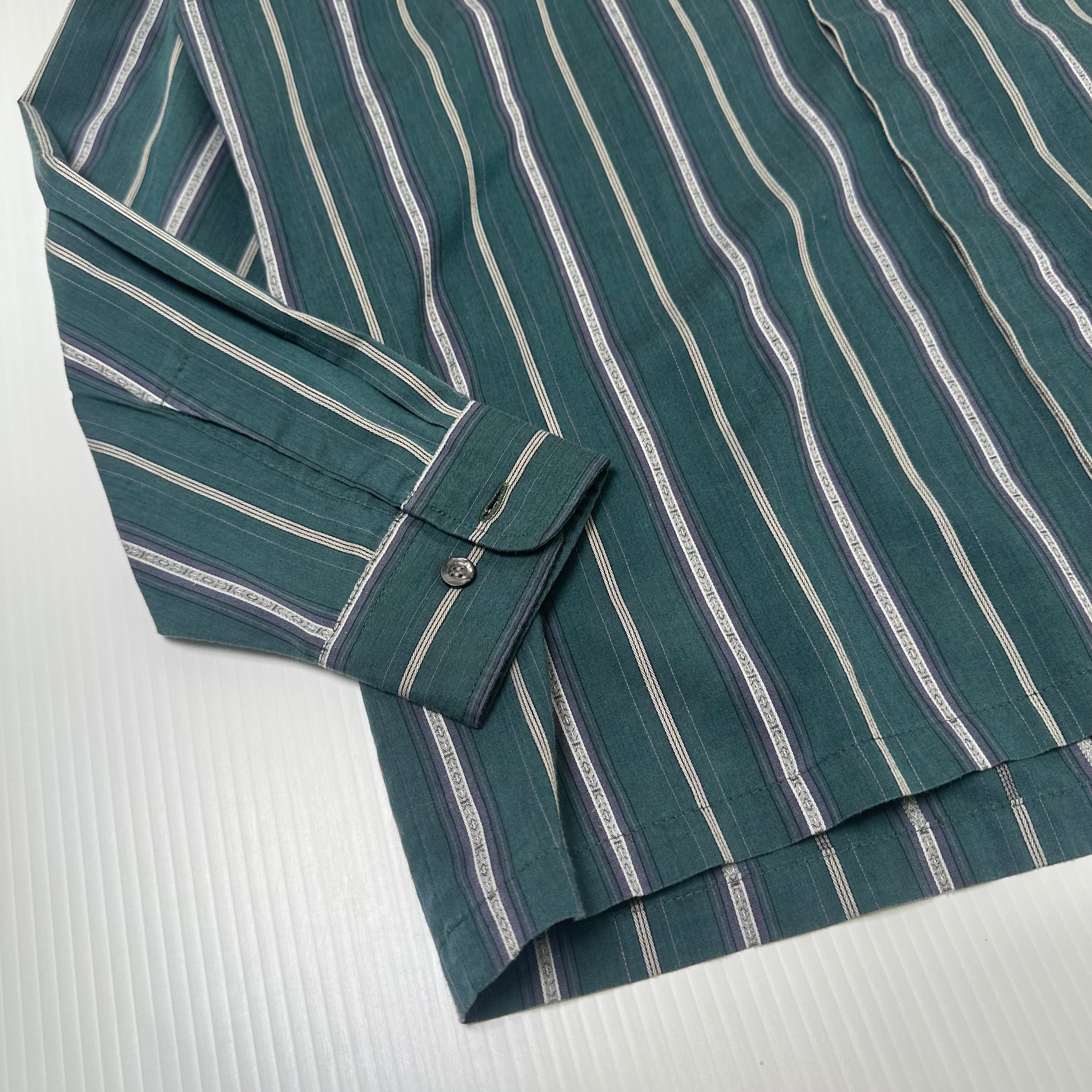 Vintage Mr Jeff Striped Button Up Shirt L