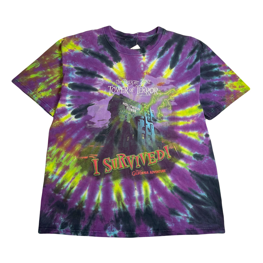 Disney's The Twilight Zone Tower of Terror Tie Dye Tee L
