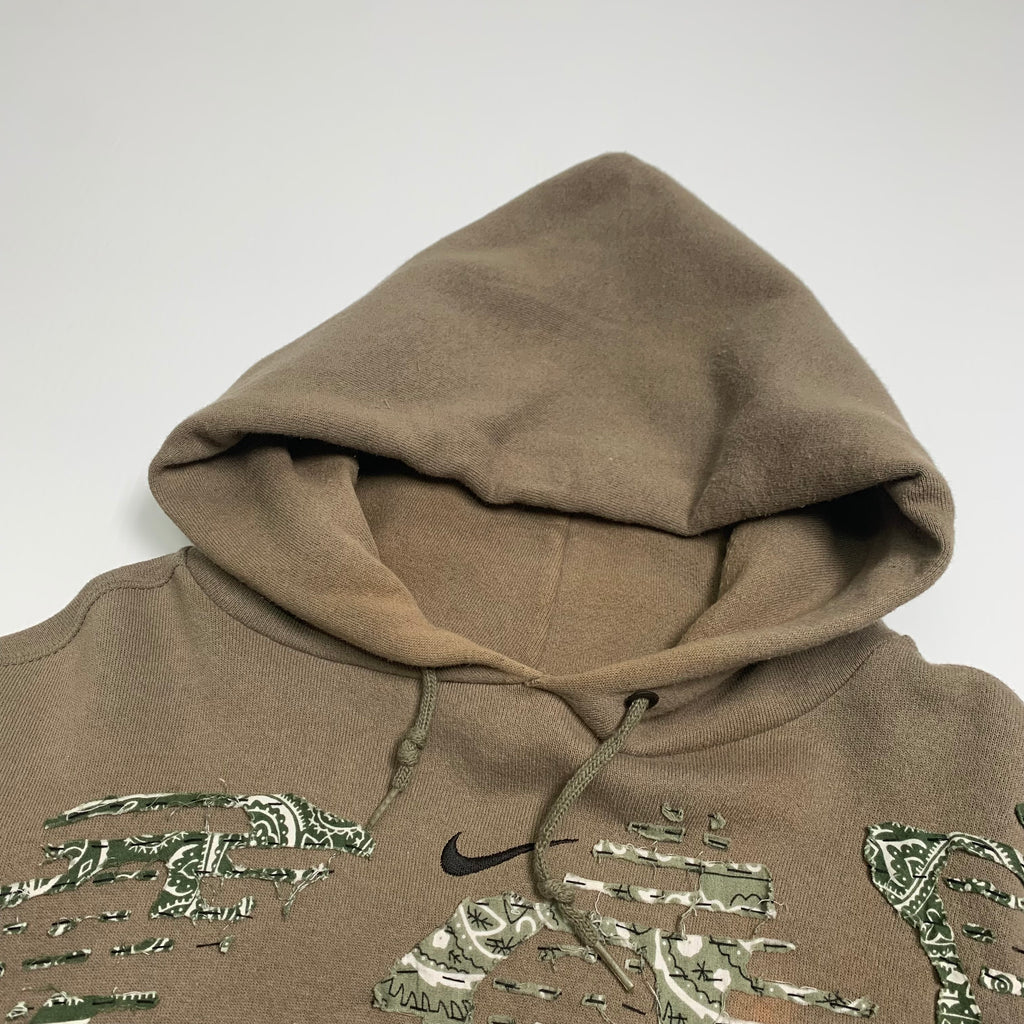 90s Nike Reworked Custom Mid Check Hoodie S