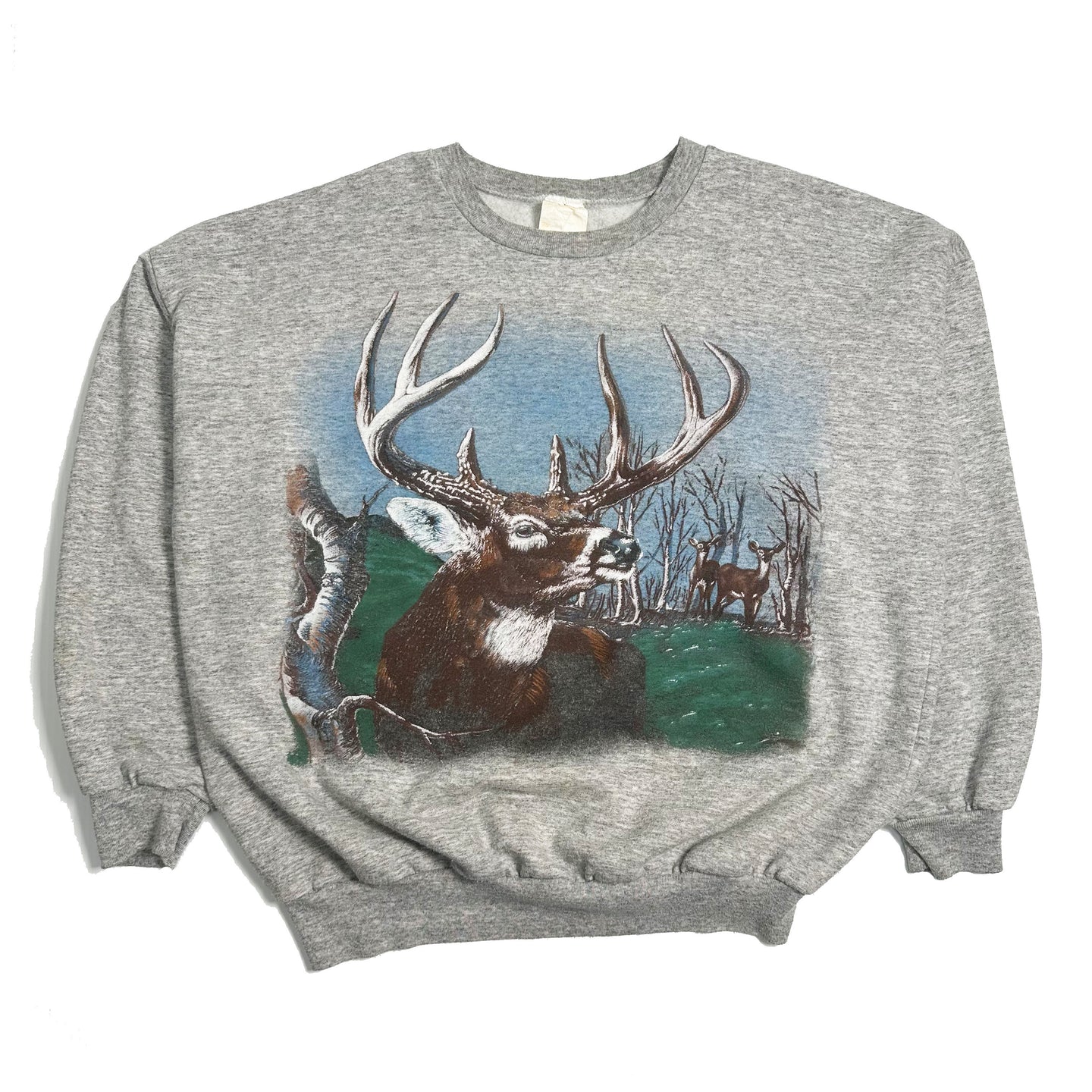 Vintage Buck Wildlife Crewneck L