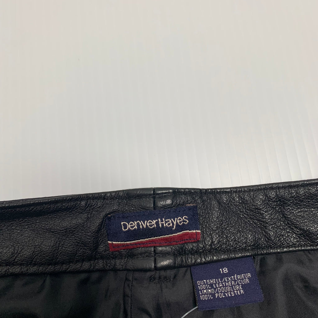 Vintage Denver Hayes Leather Pants 34