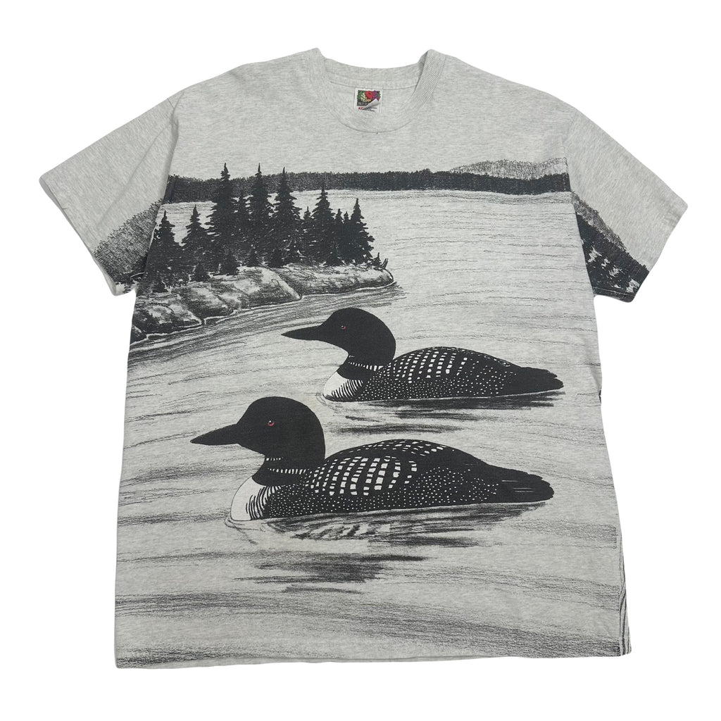 90s Loon Nature AOP Graphic Tee XL