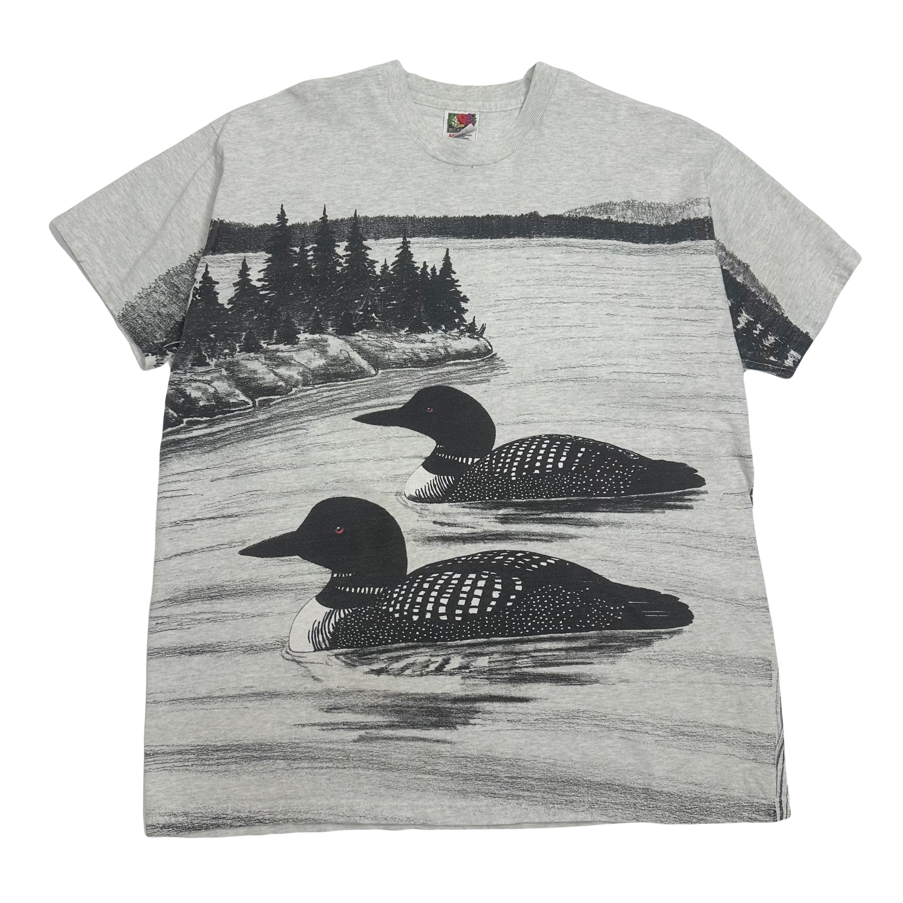 90s Loon Nature AOP Graphic Tee XL