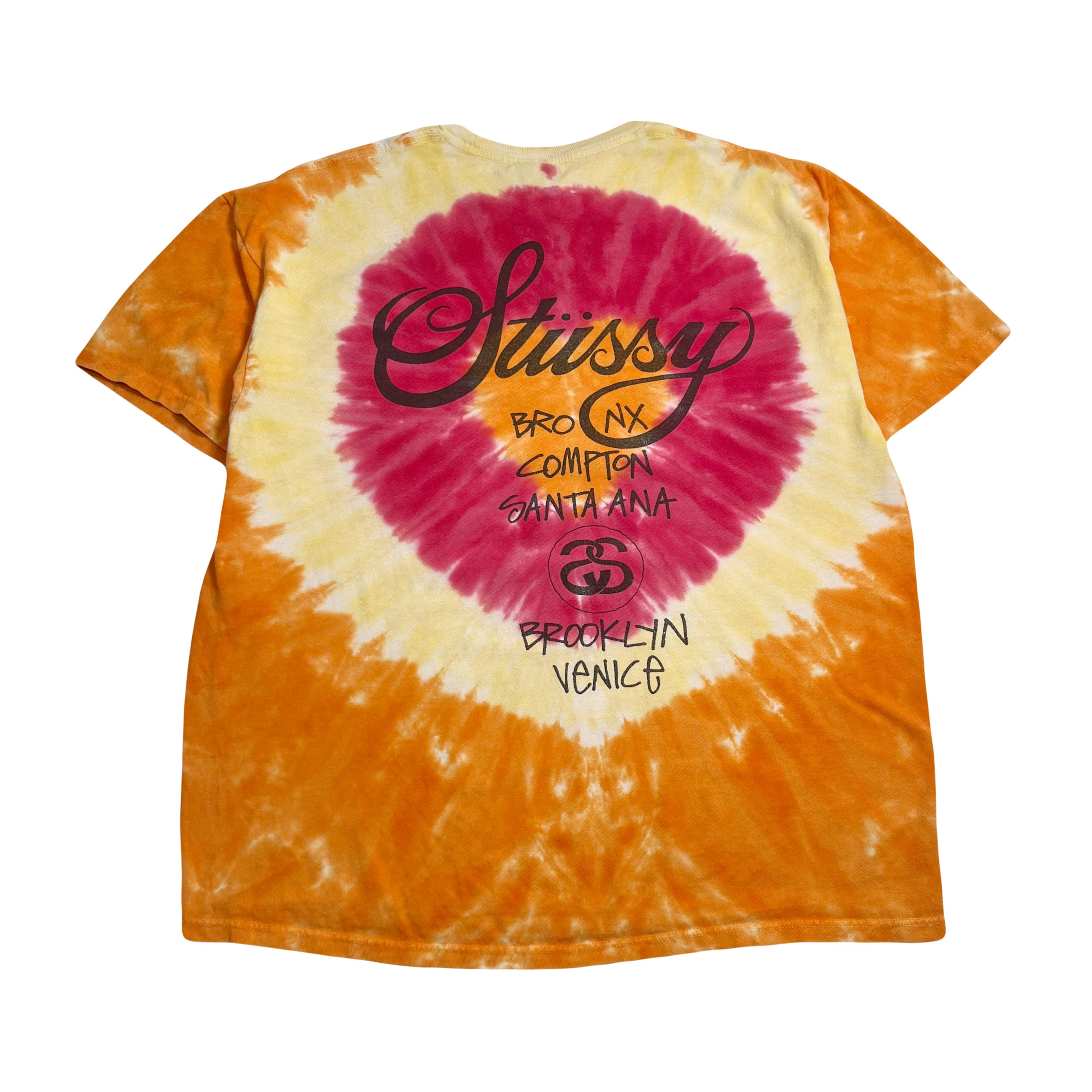 Stussy Cities Tie Dye Tee L