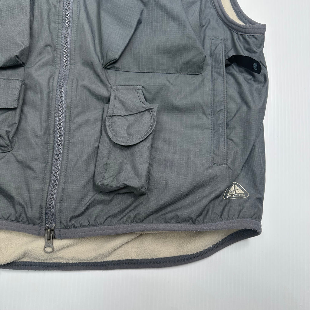 Vintage Nike ACG Fleece Lined Tactical Vest M