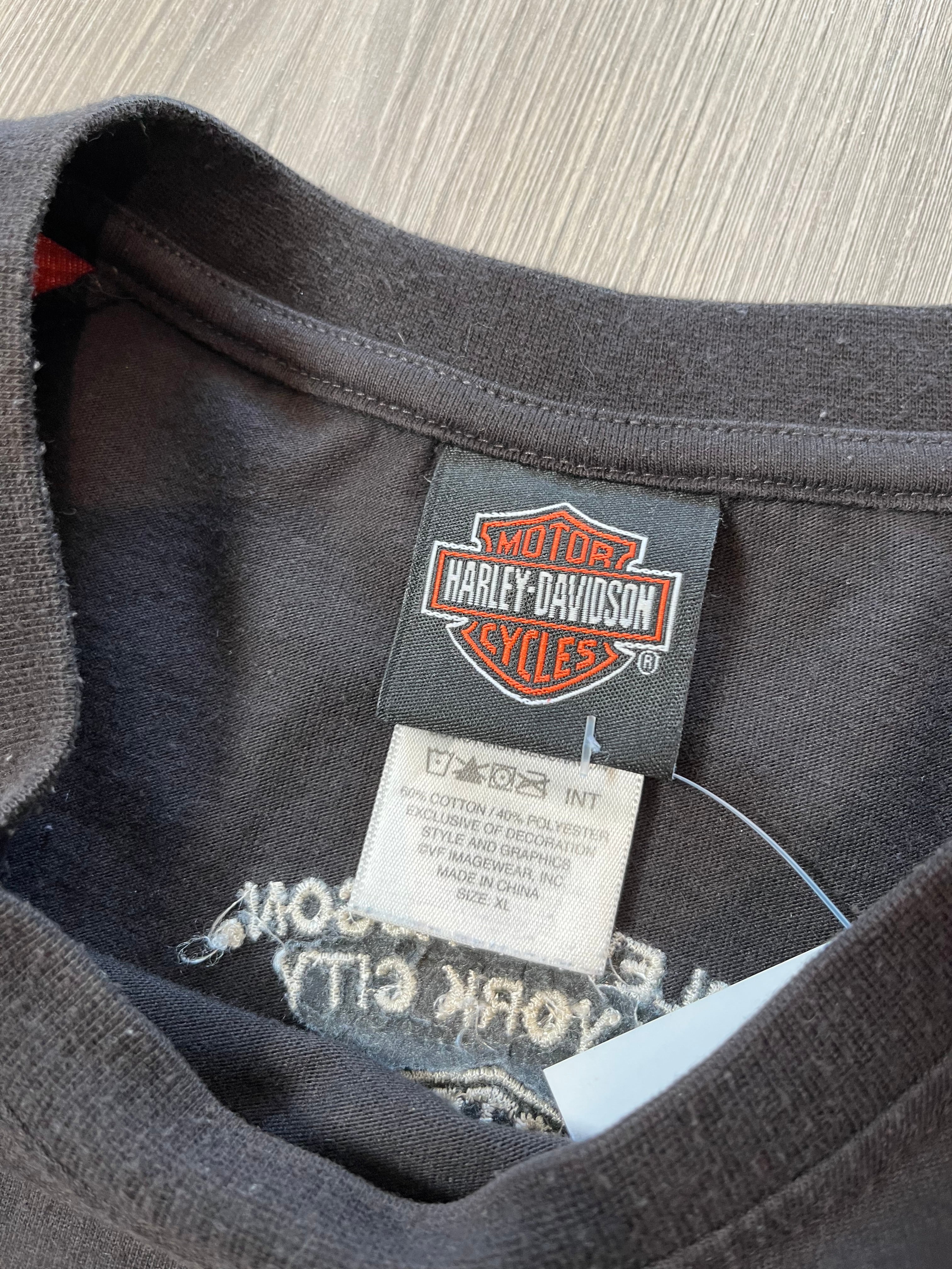 Harley Davidson Big Logo New York City Longsleeve Shirt XL