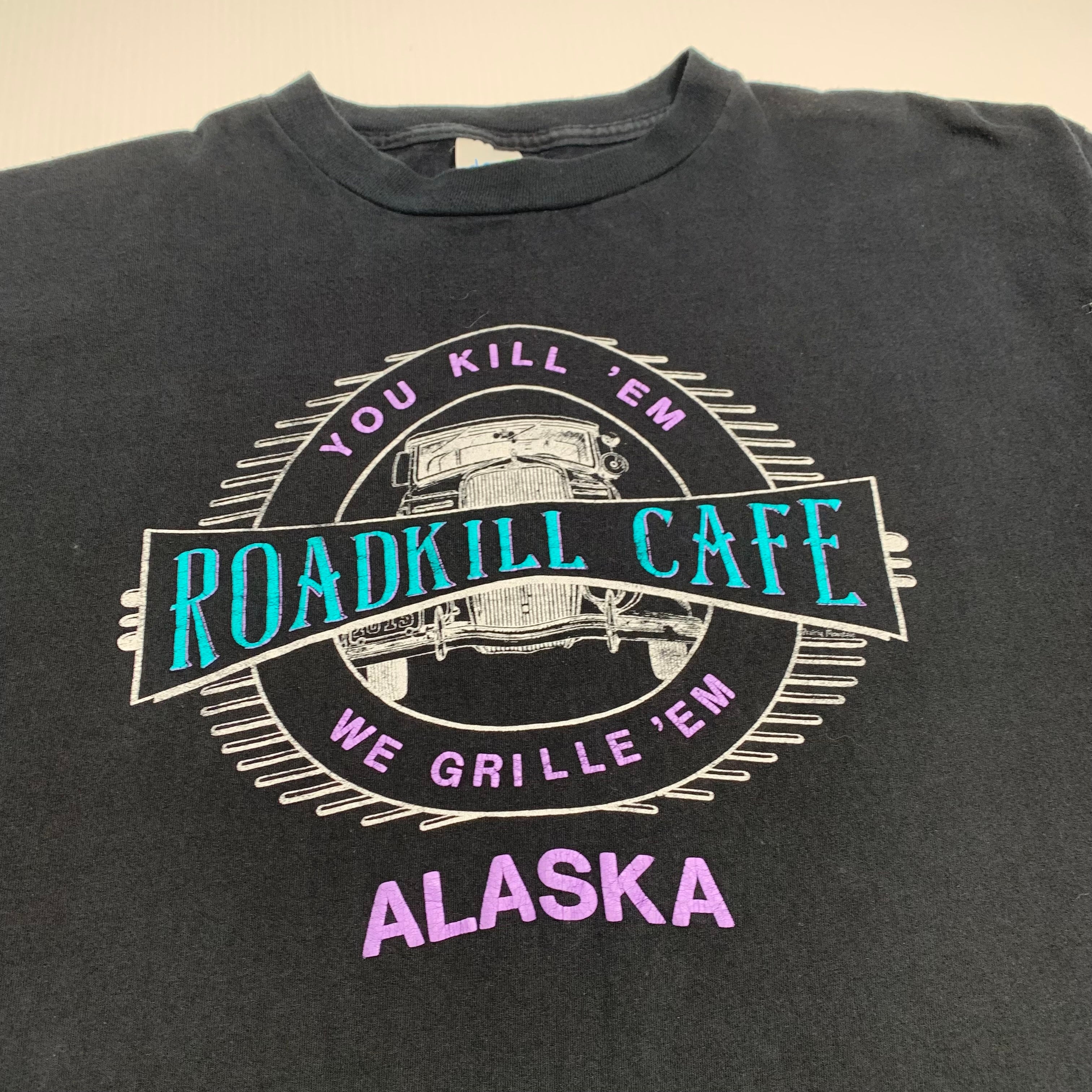 Vintage Roadkill Cafe Alaska Tee XXL
