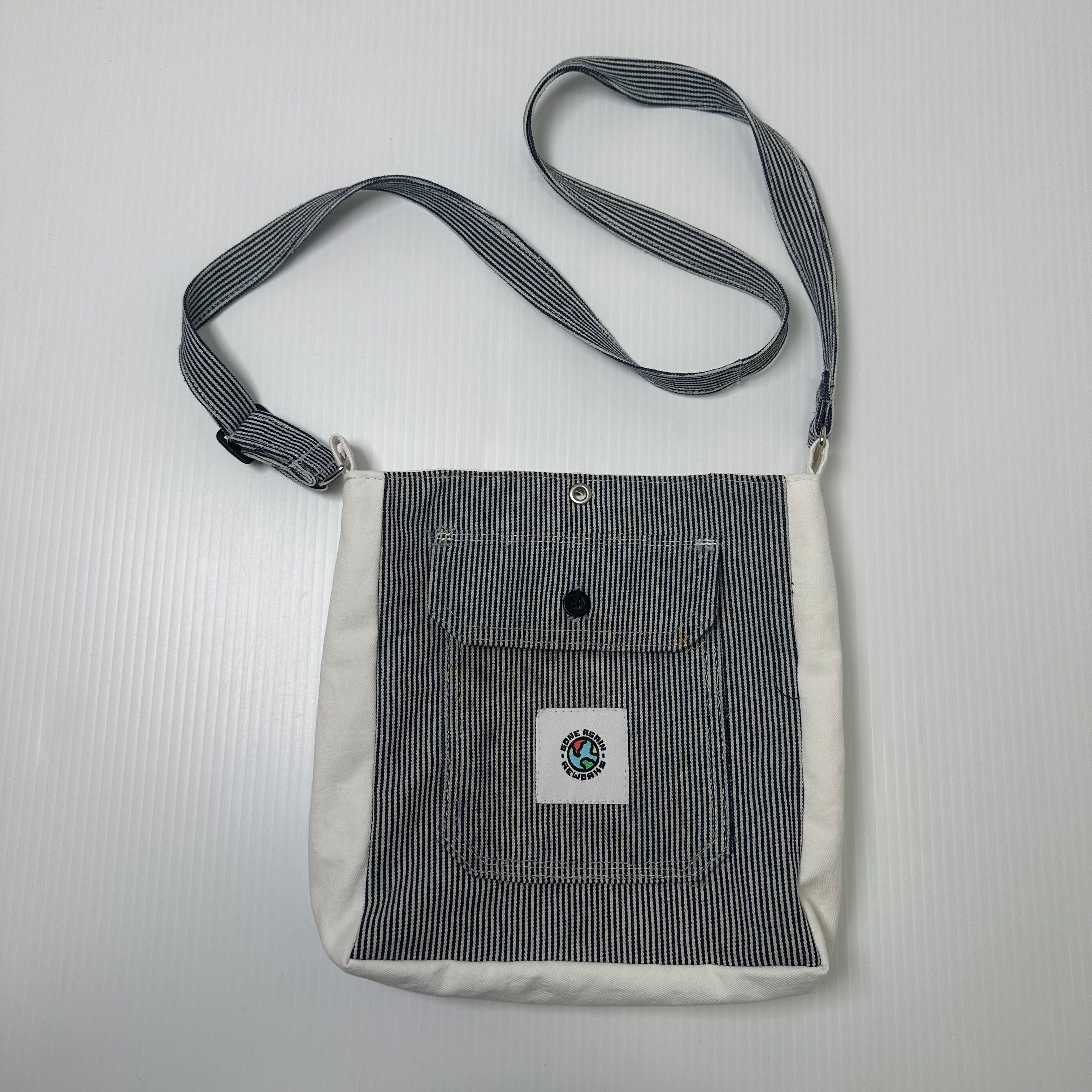 Rework Carhartt Pinstripe Adjustable Cross Body Bag