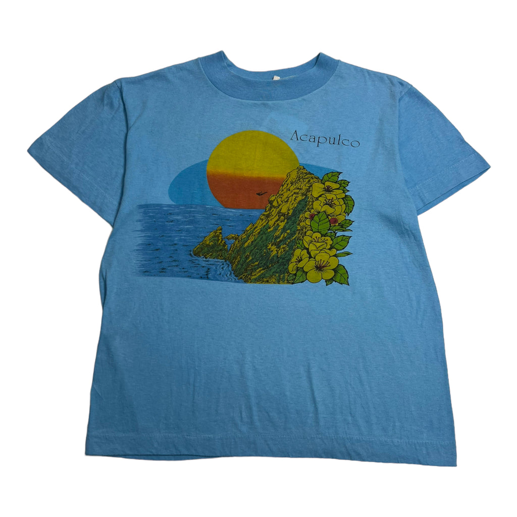 Vintage Acapulco Flower Graphic Tee M