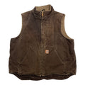 Carhartt Brown Sherpa Lined Vest L