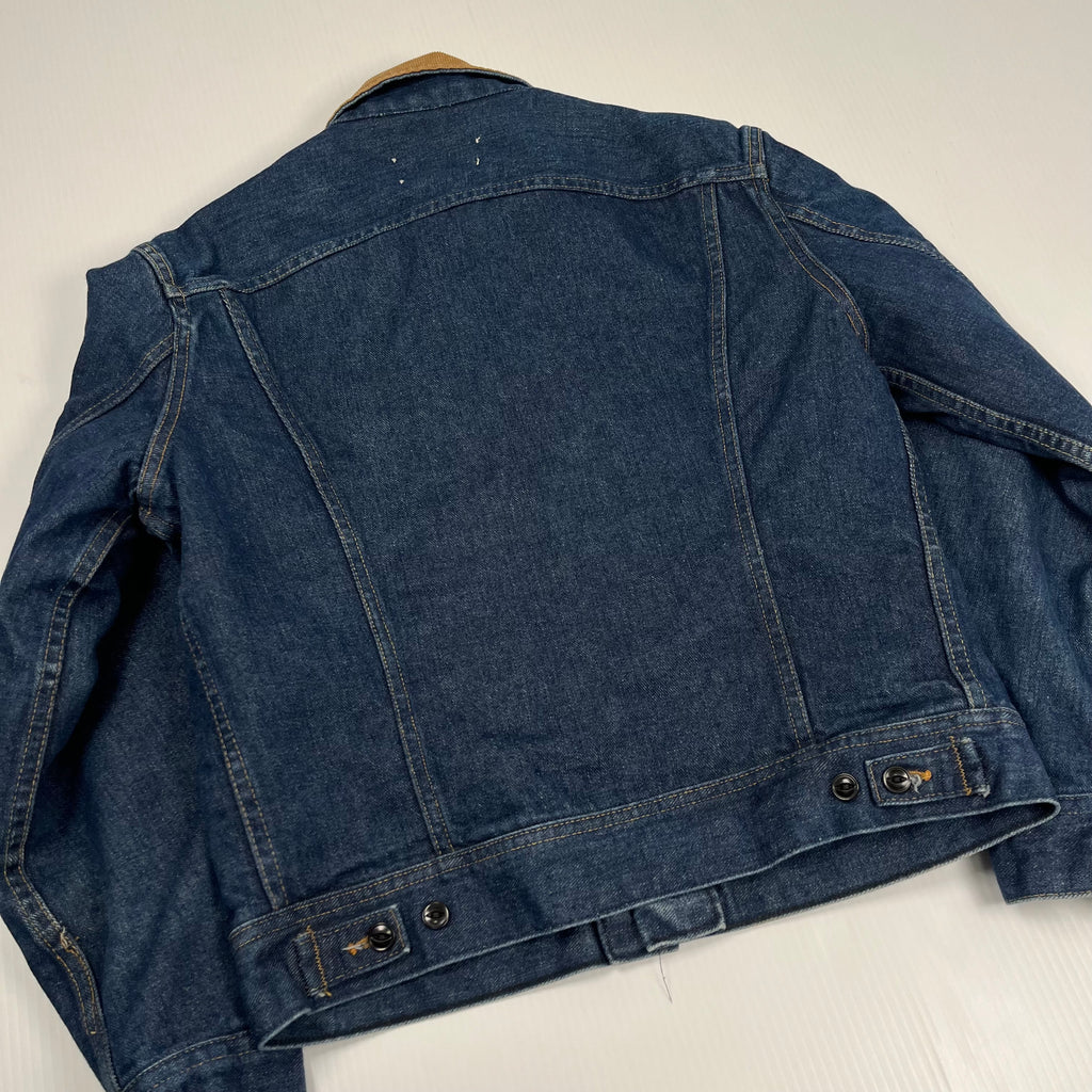 1980's Lee Storm Rider Dark Wash Denim Jacket M
