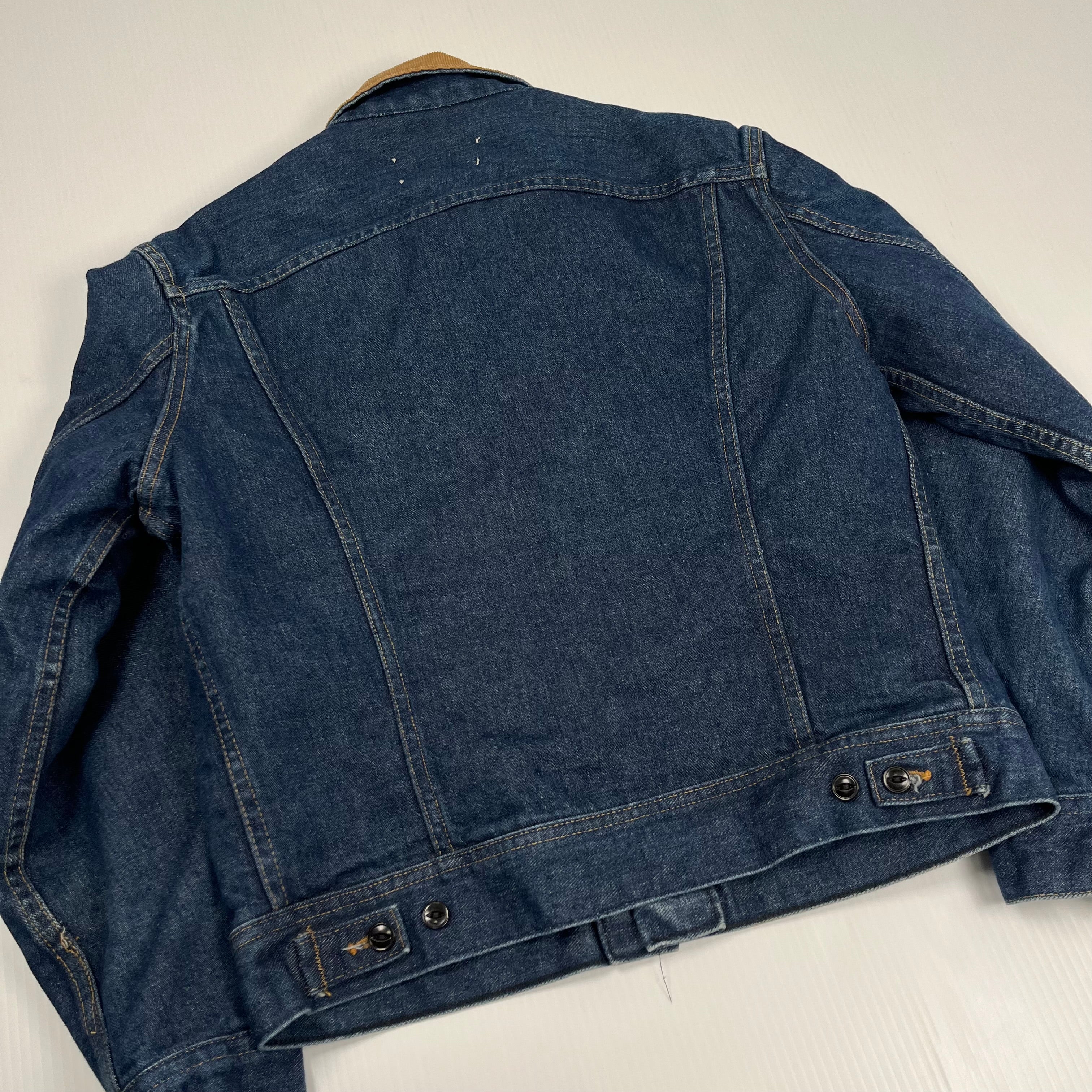 1980's Lee Storm Rider Dark Wash Denim Jacket M