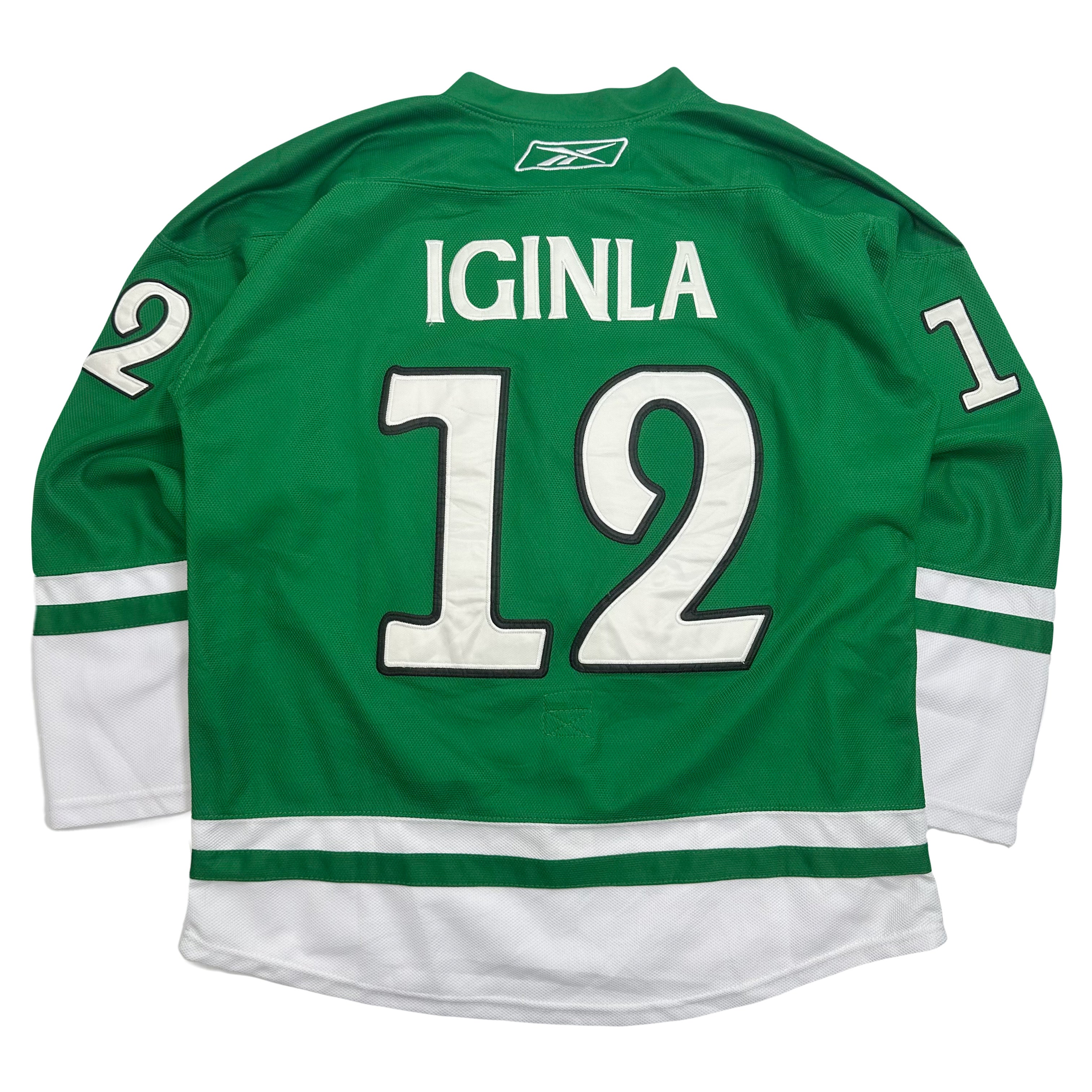 Reebok Calgary Flames #12 Jerome Iginla St. Patricks Edition Jersey XL