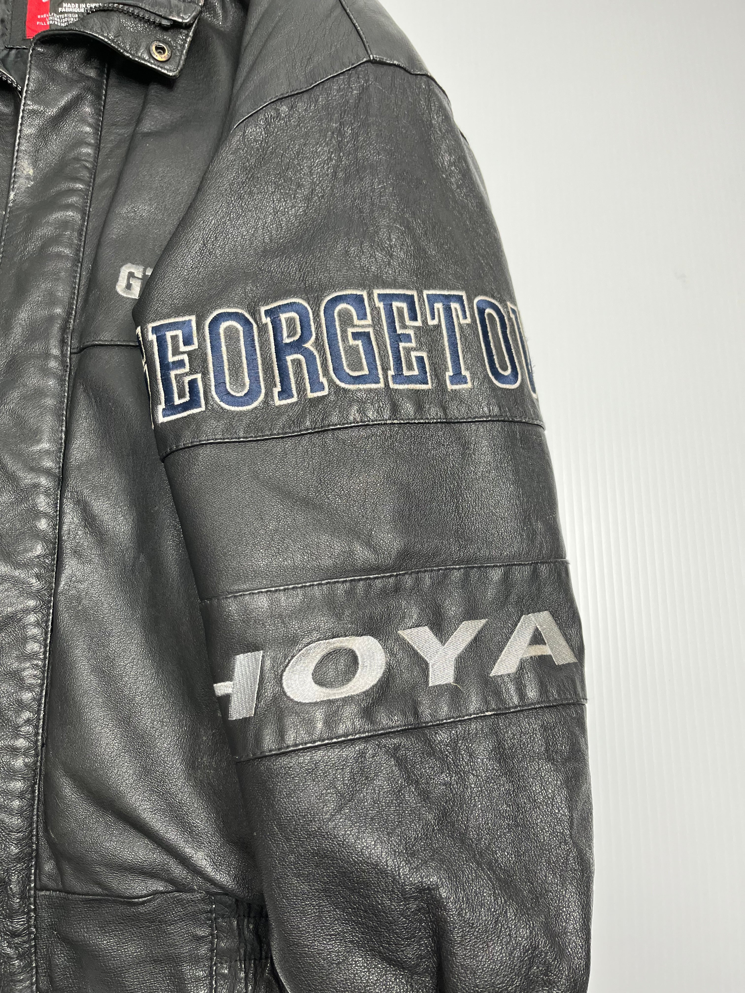 Vintage Georgetown Hoyas Leather Jacket M