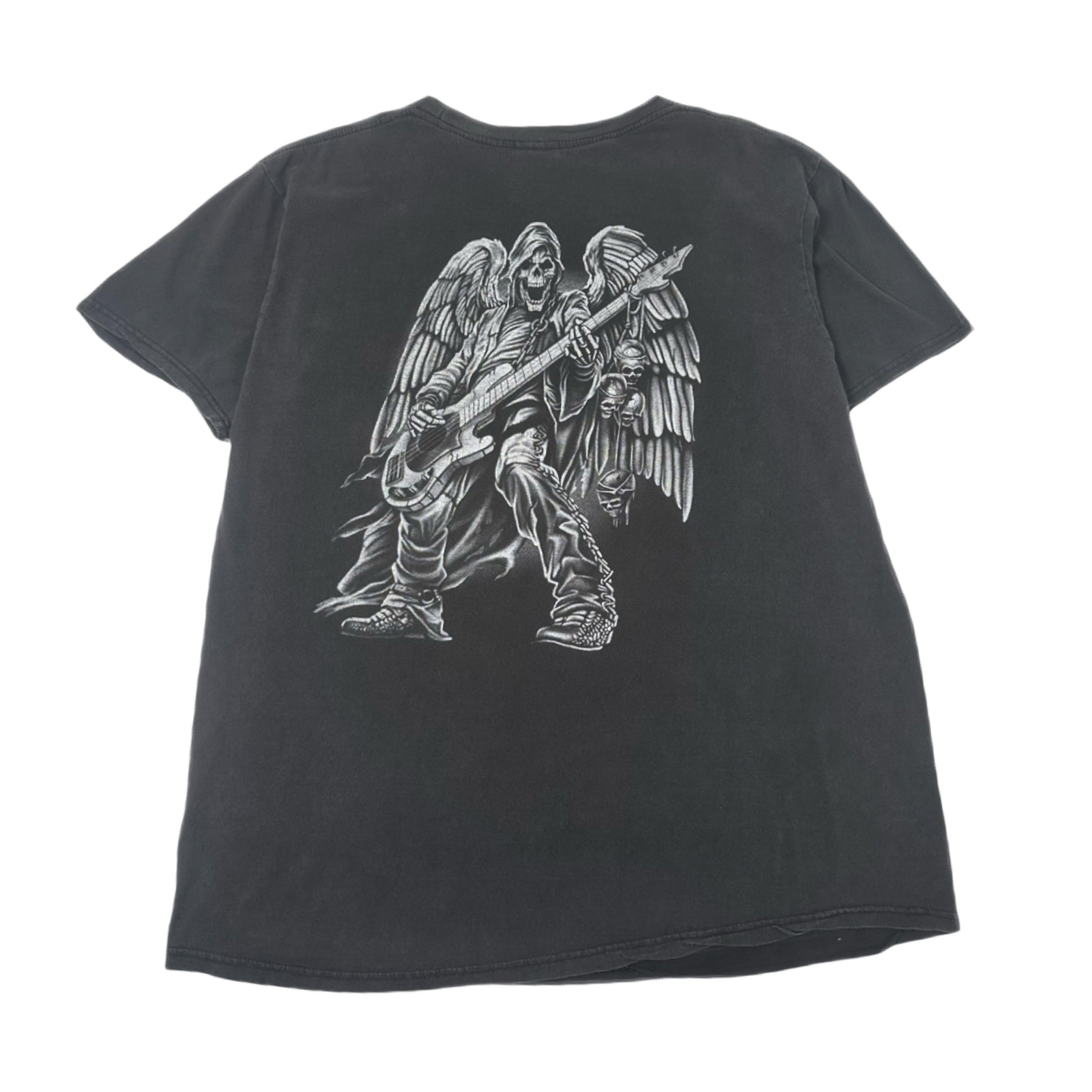 Y2K Skeleton Guitar Graphic Tee XXL