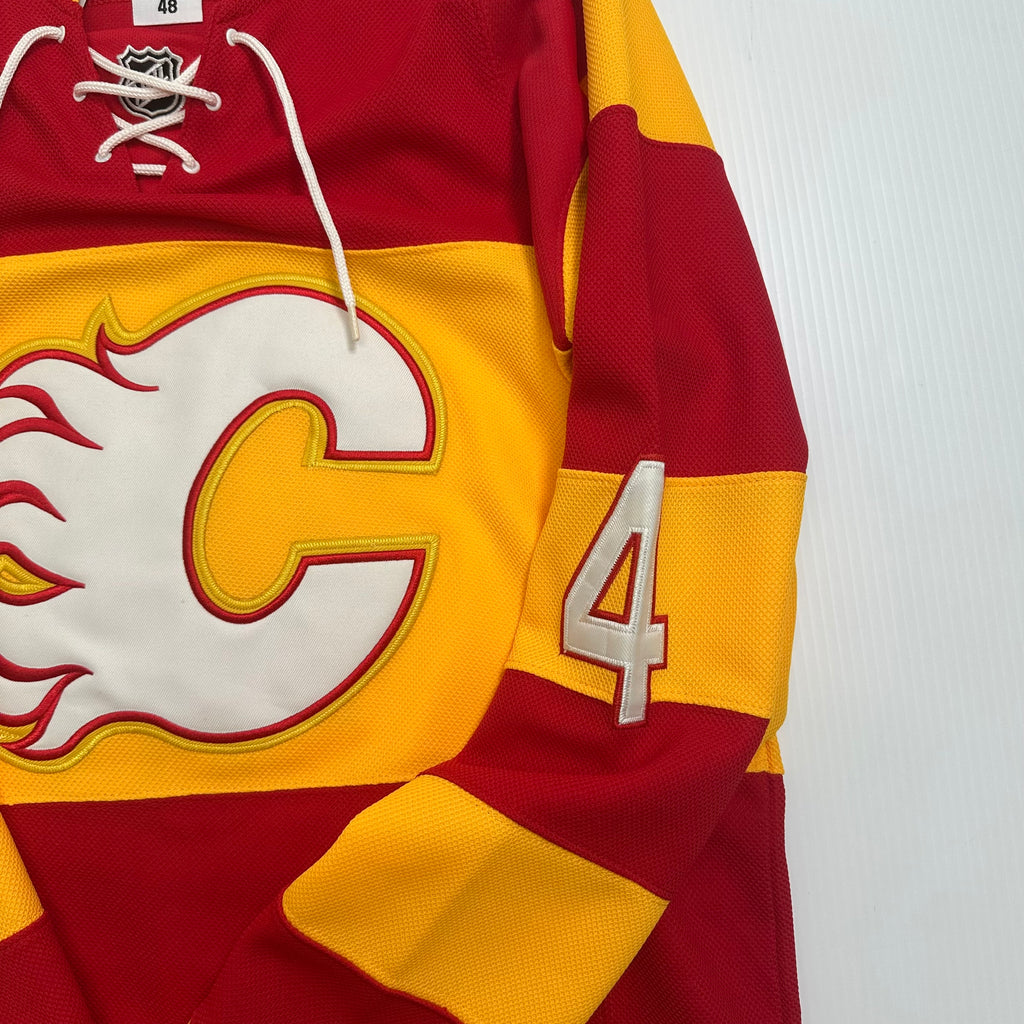 Reebok Calgary Flames Heritage Classic NHL Bouwmeester #4 Jersey 48
