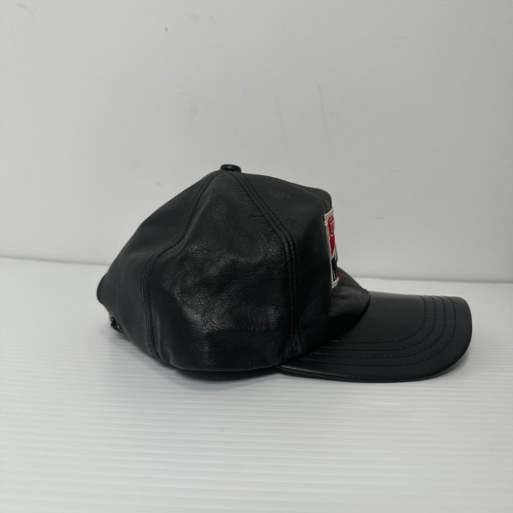 Vintage Marlboro Patch Leather Strapback Hat