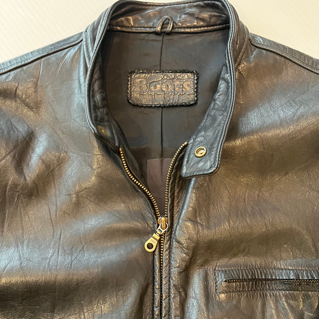 Vintage Roots Canada Leather Moto Jacket M