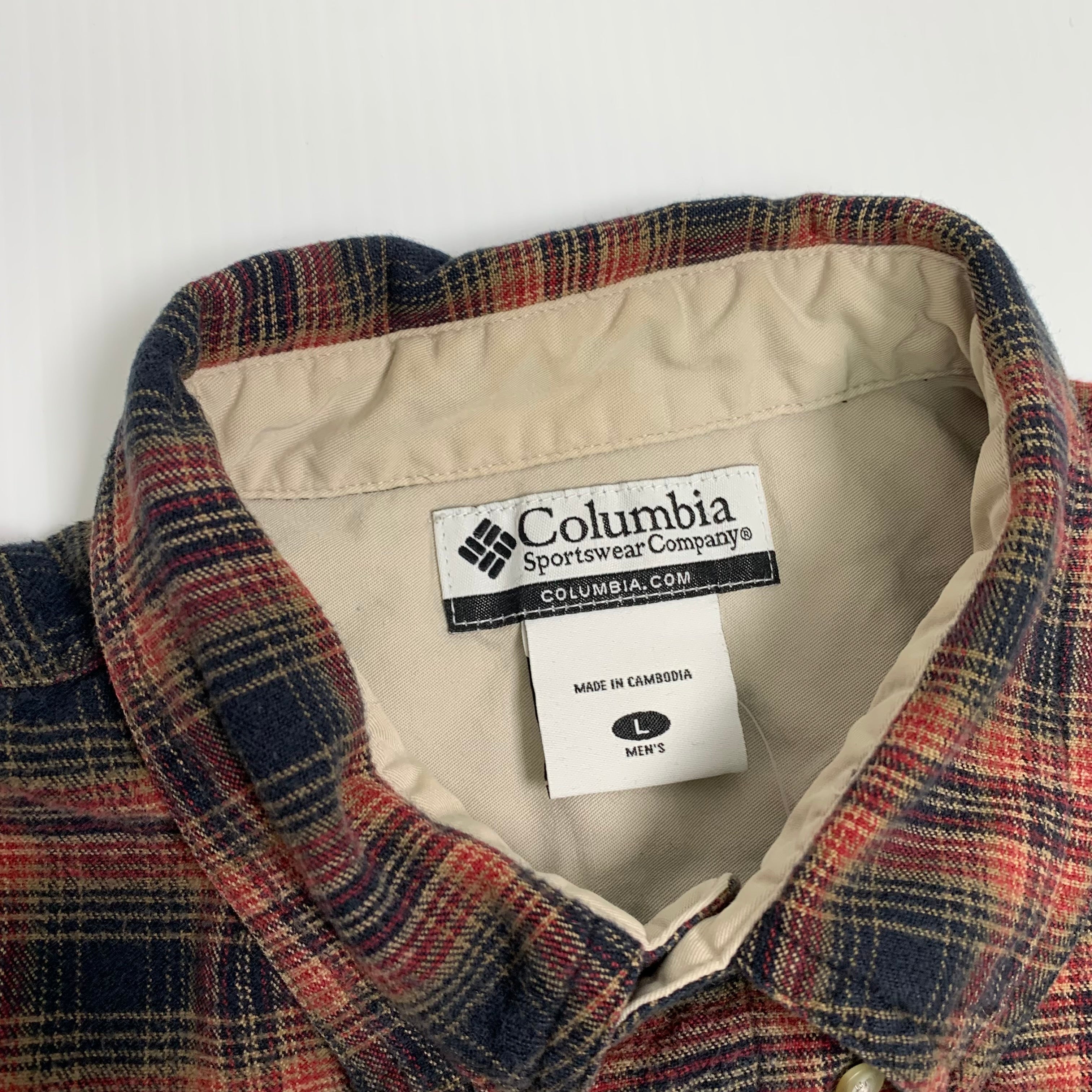 Columbia Checkered Flannel L