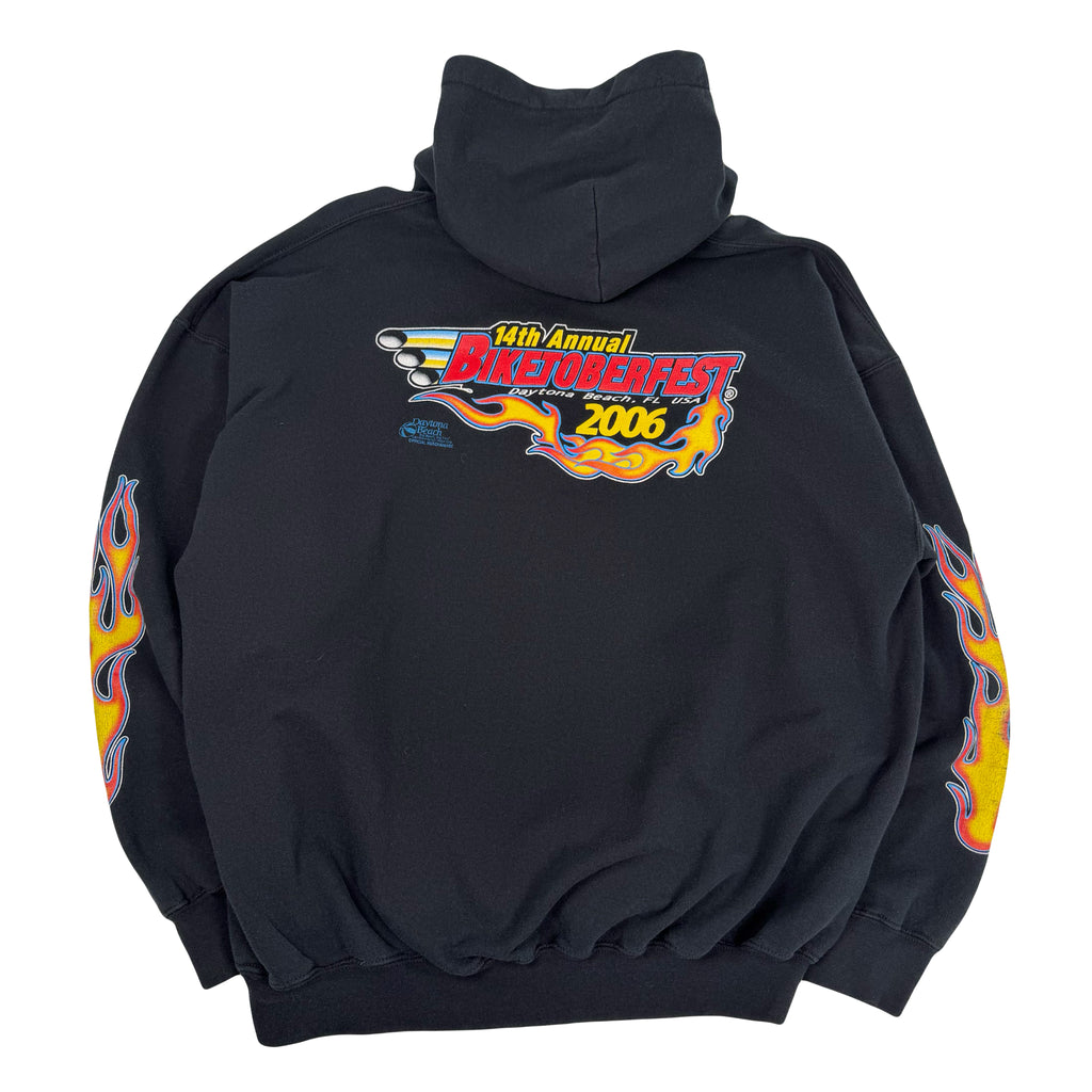2006 Biketoberfest Daytona Beach Flames Hoodie XXL
