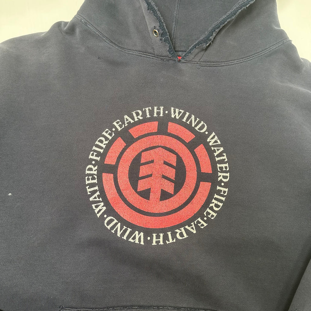 Y2K Element Skateboards Distressed Hoodie L