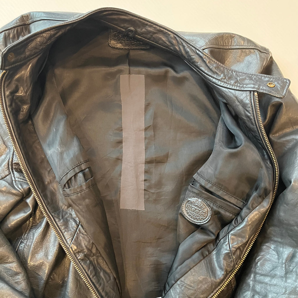 Vintage Roots Canada Leather Moto Jacket M