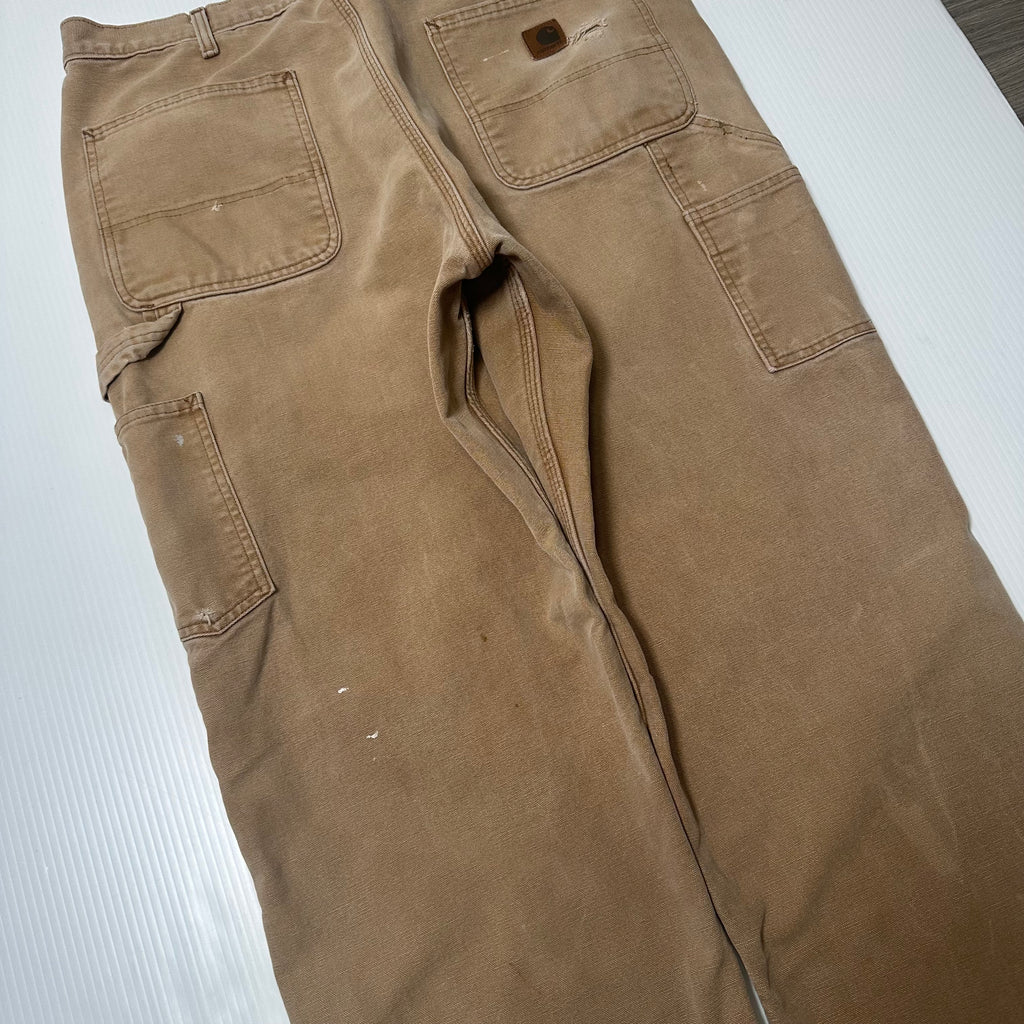Vintage Carhartt Blanket Lined Carpenter Denim 34