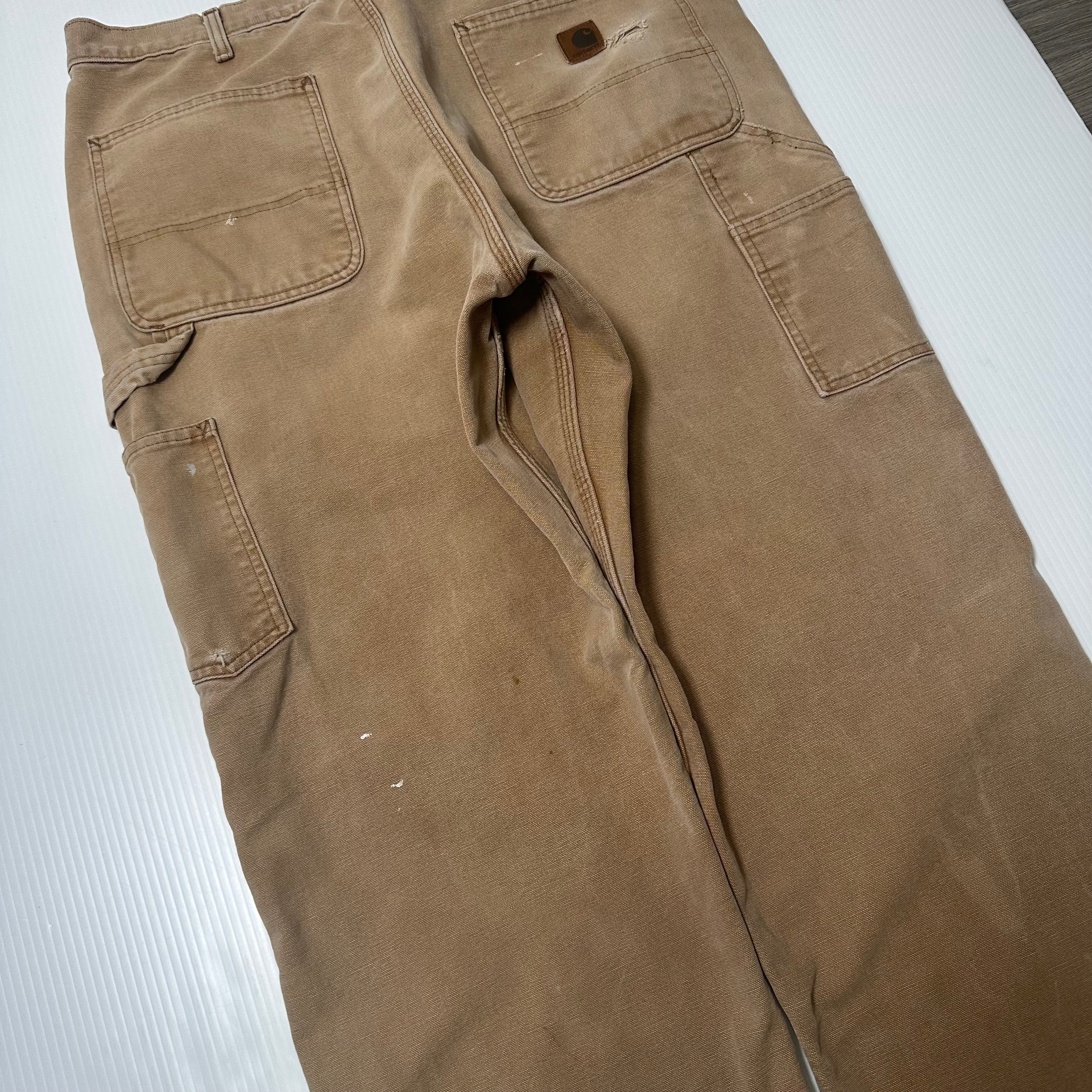 Vintage Carhartt Blanket Lined Carpenter Denim 34
