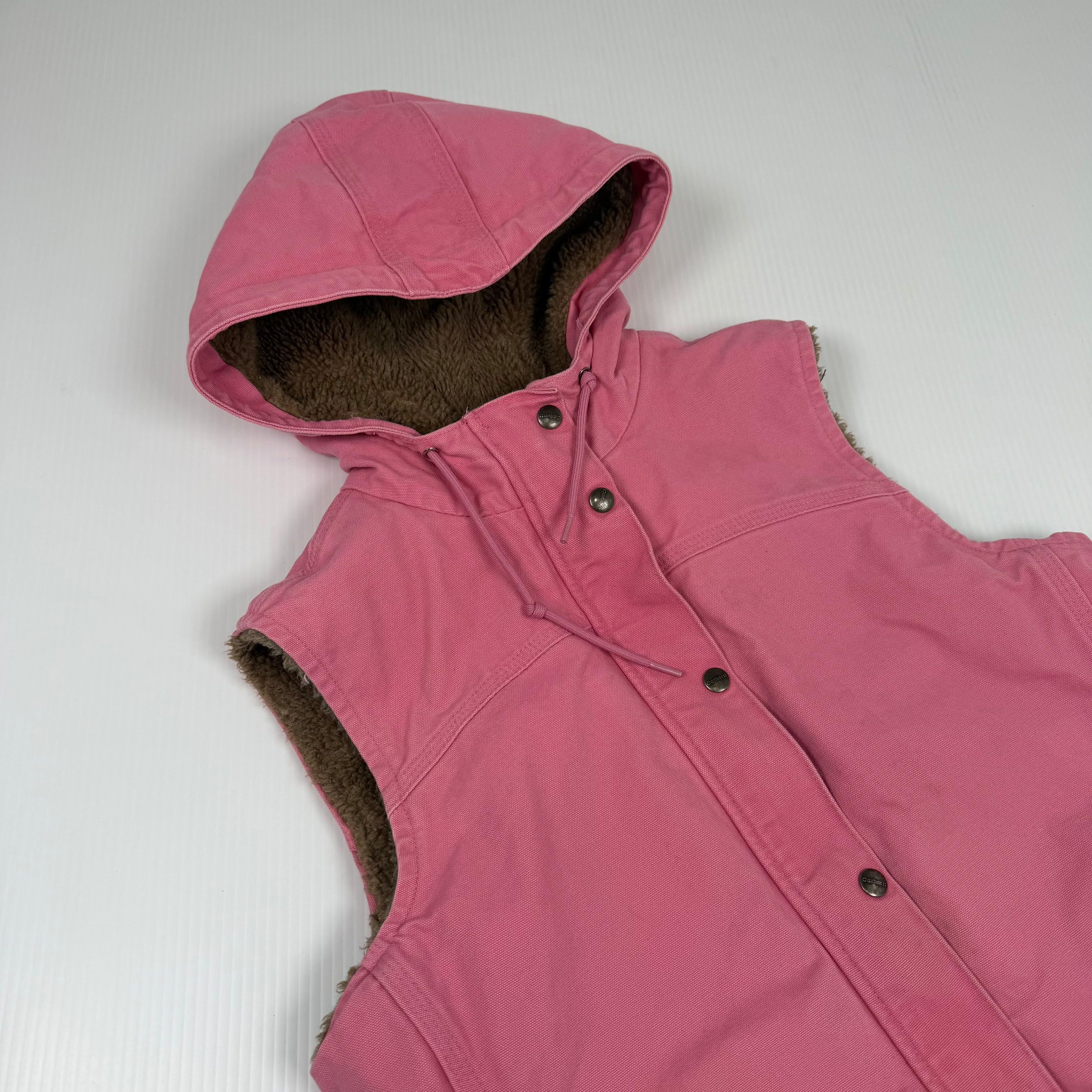 Vintage Carhartt Sherpa Lined Work Vest Women's L