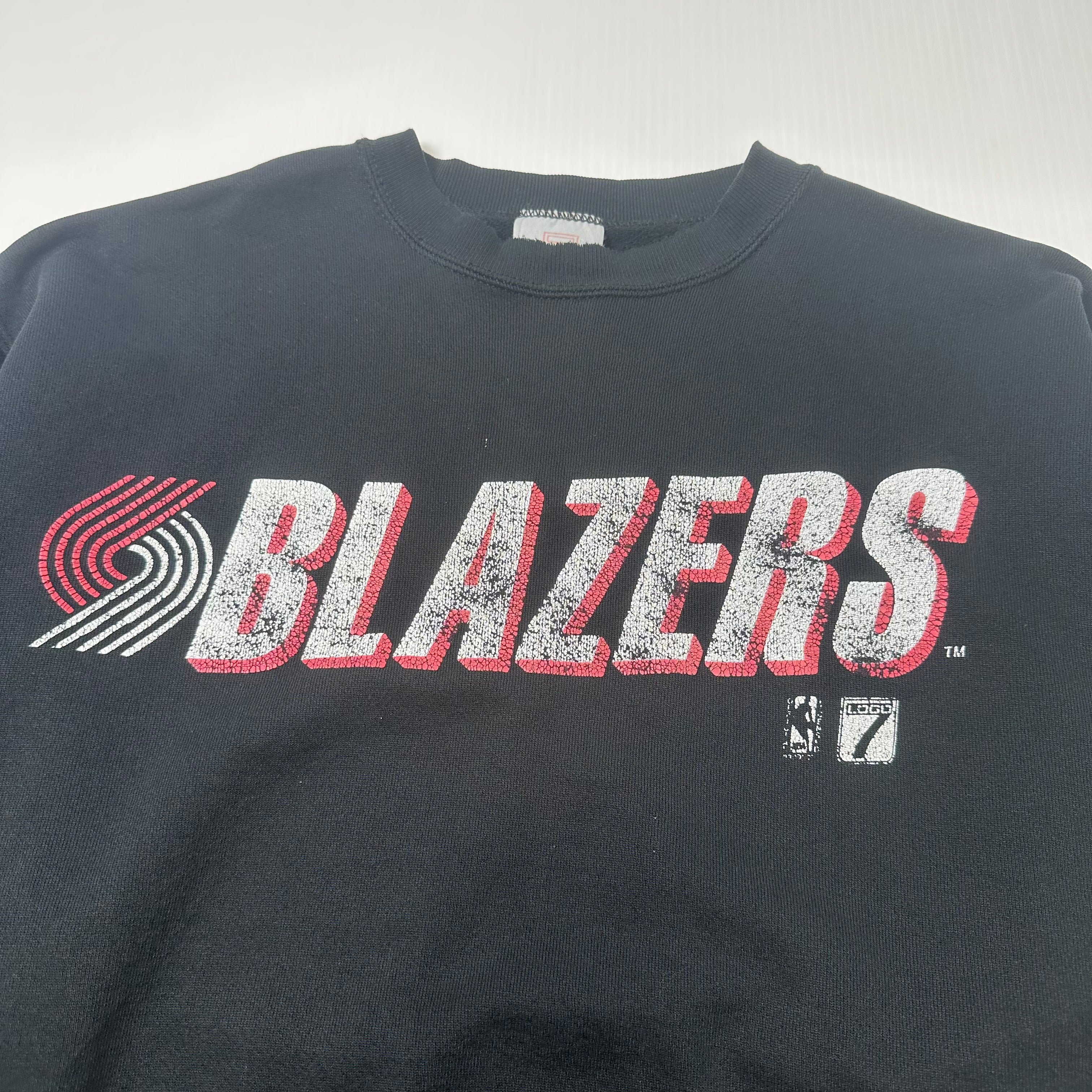 Vintage Logo 7 Portland Blazers NBA Crewneck XL