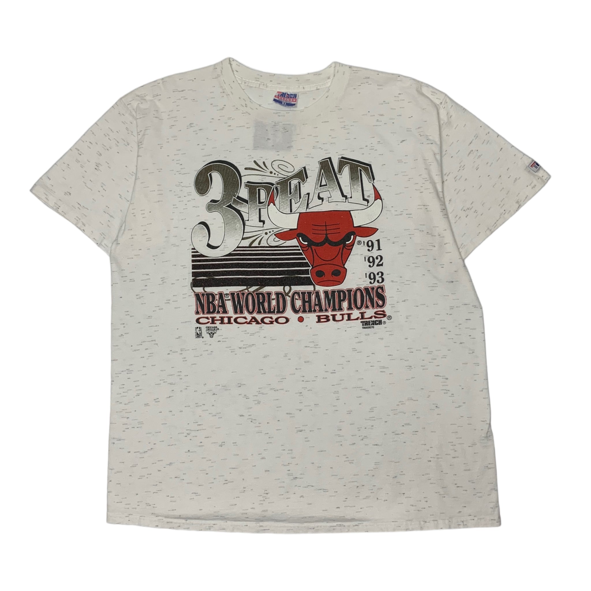 90's 3 Peat Chicago Bulls Tee XL