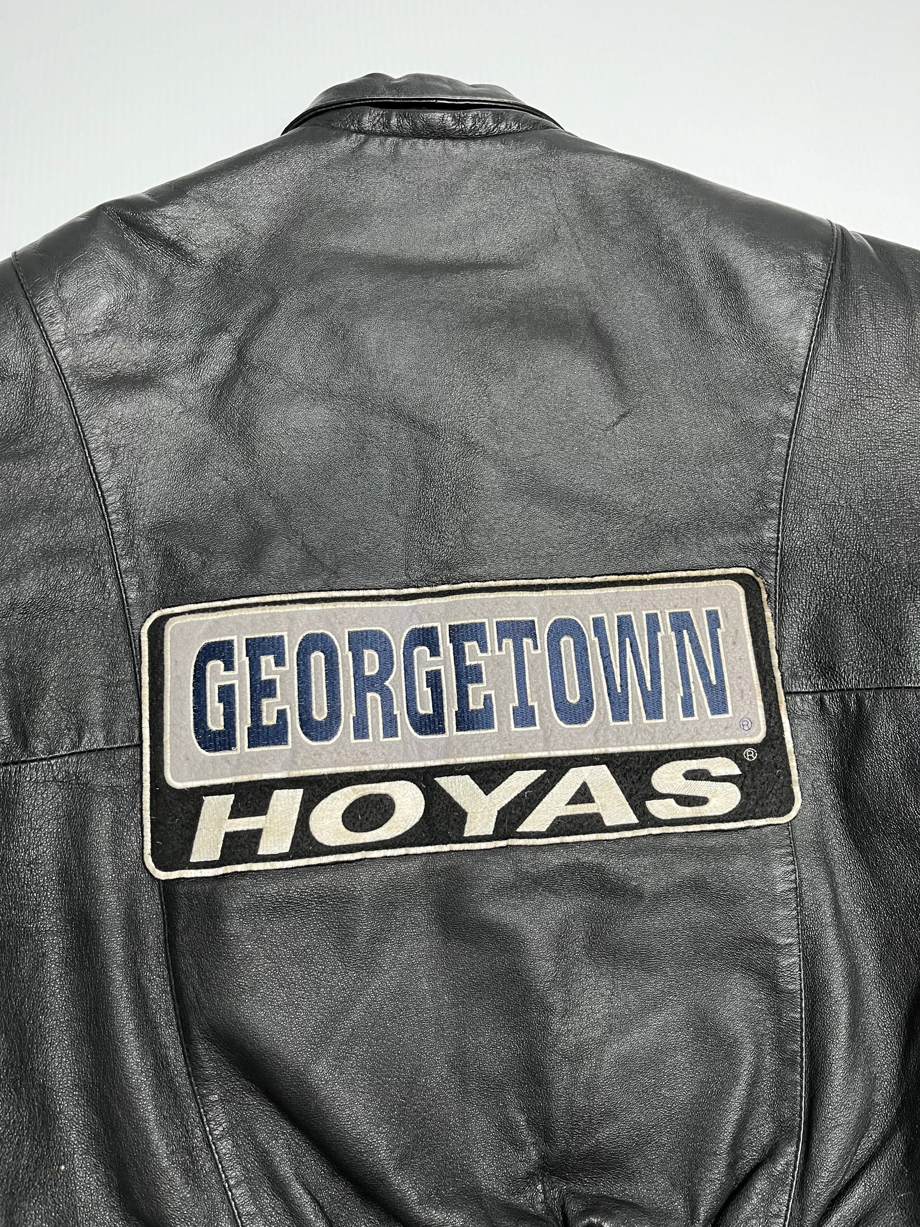 Vintage Georgetown Hoyas Leather Jacket M