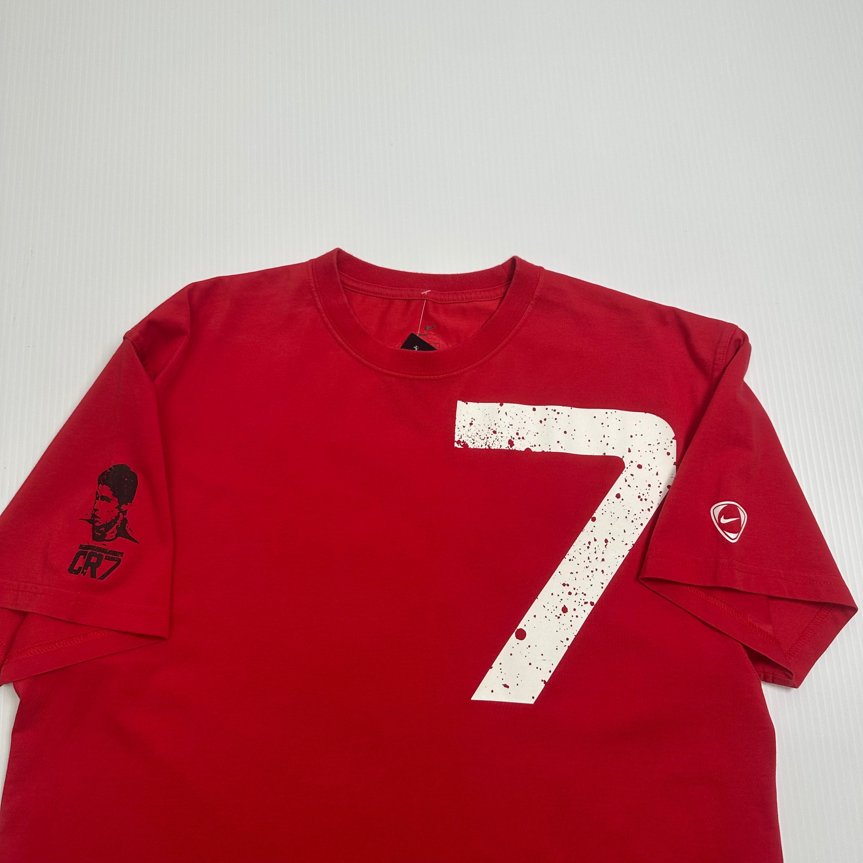 Nike CR7 Cristiano Ronaldo Manchester United Phenom Tee L