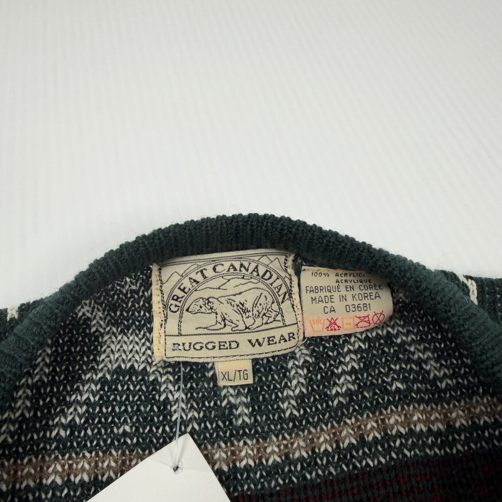 Vintage Great Canadian Rugged Wear Knit Sweater XL