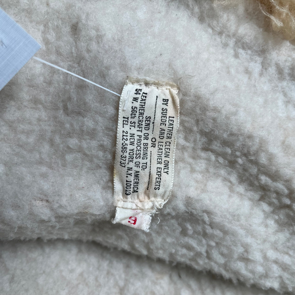 Vintage Sherpa Lined Suede Jacket Women's 6