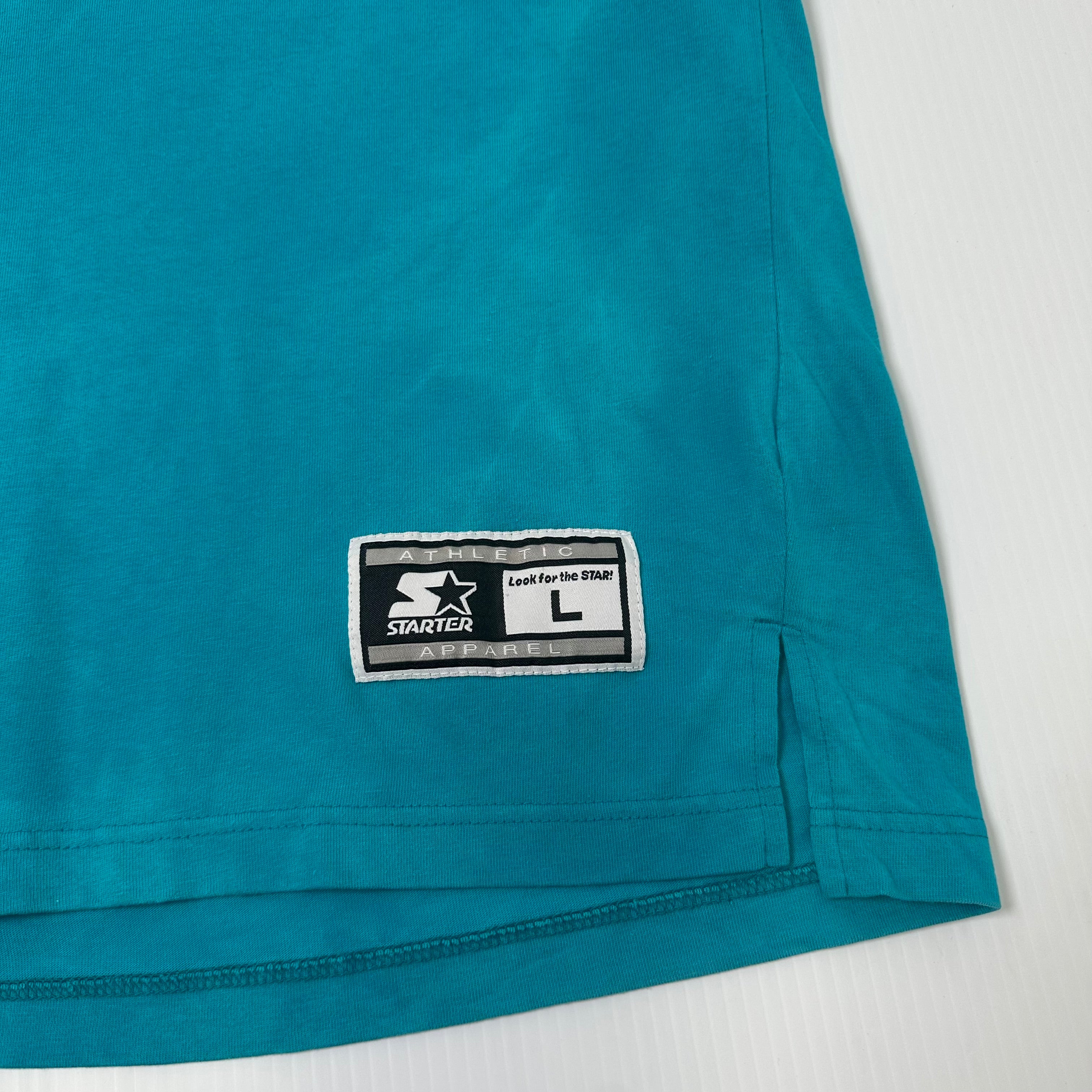 Vintage Starter Charlotte Hornets NBA Warm-Up Polo Shirt L