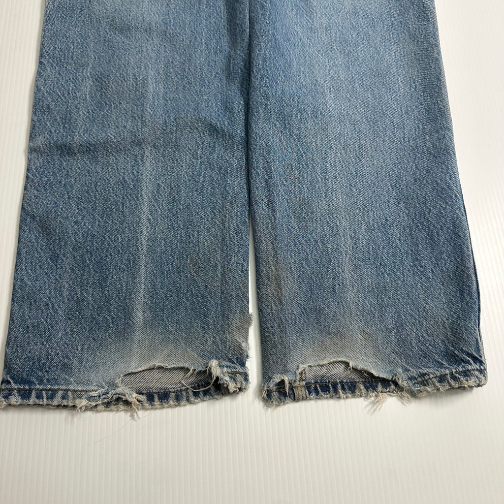 Vintage Carhartt Faded Light Wash Denim Double Knee 30x31.5