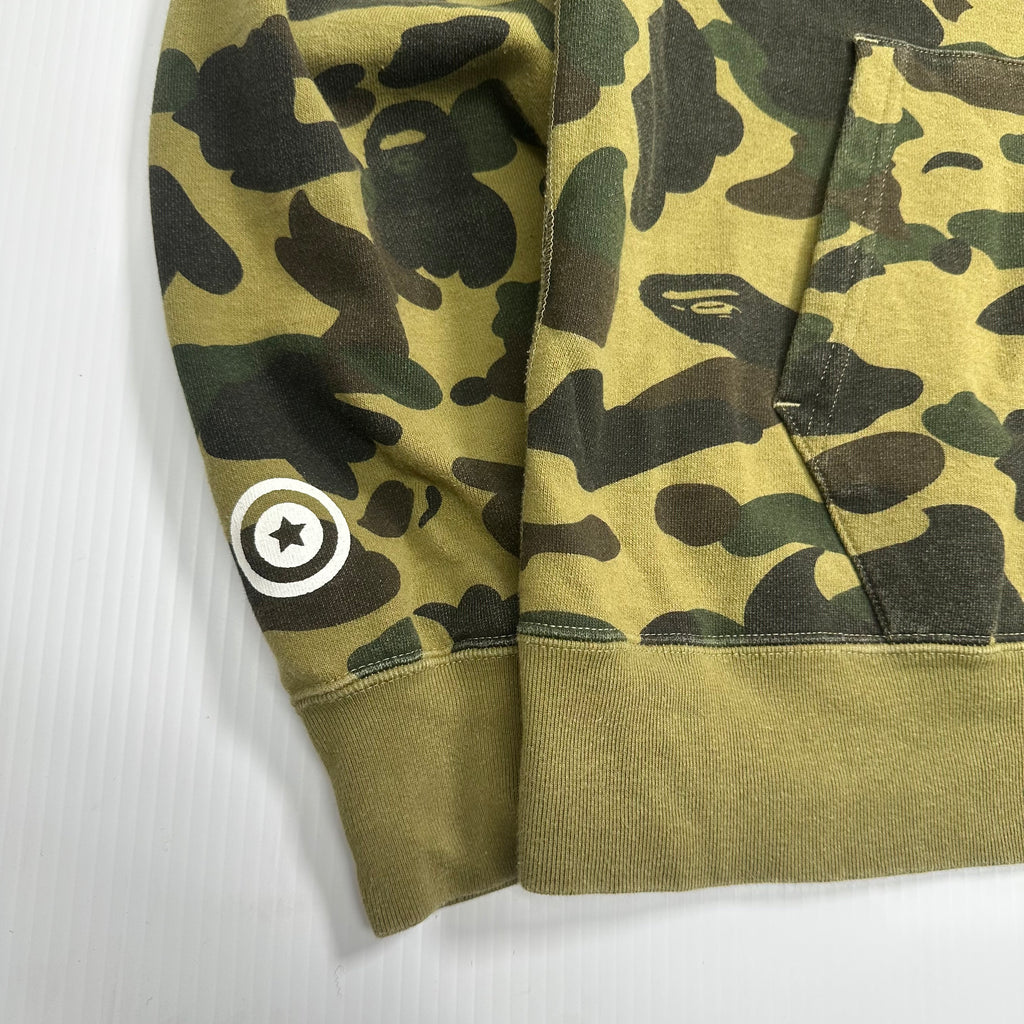 BAPE A Bathing Ape Shark Camo Zip Hoodie XL